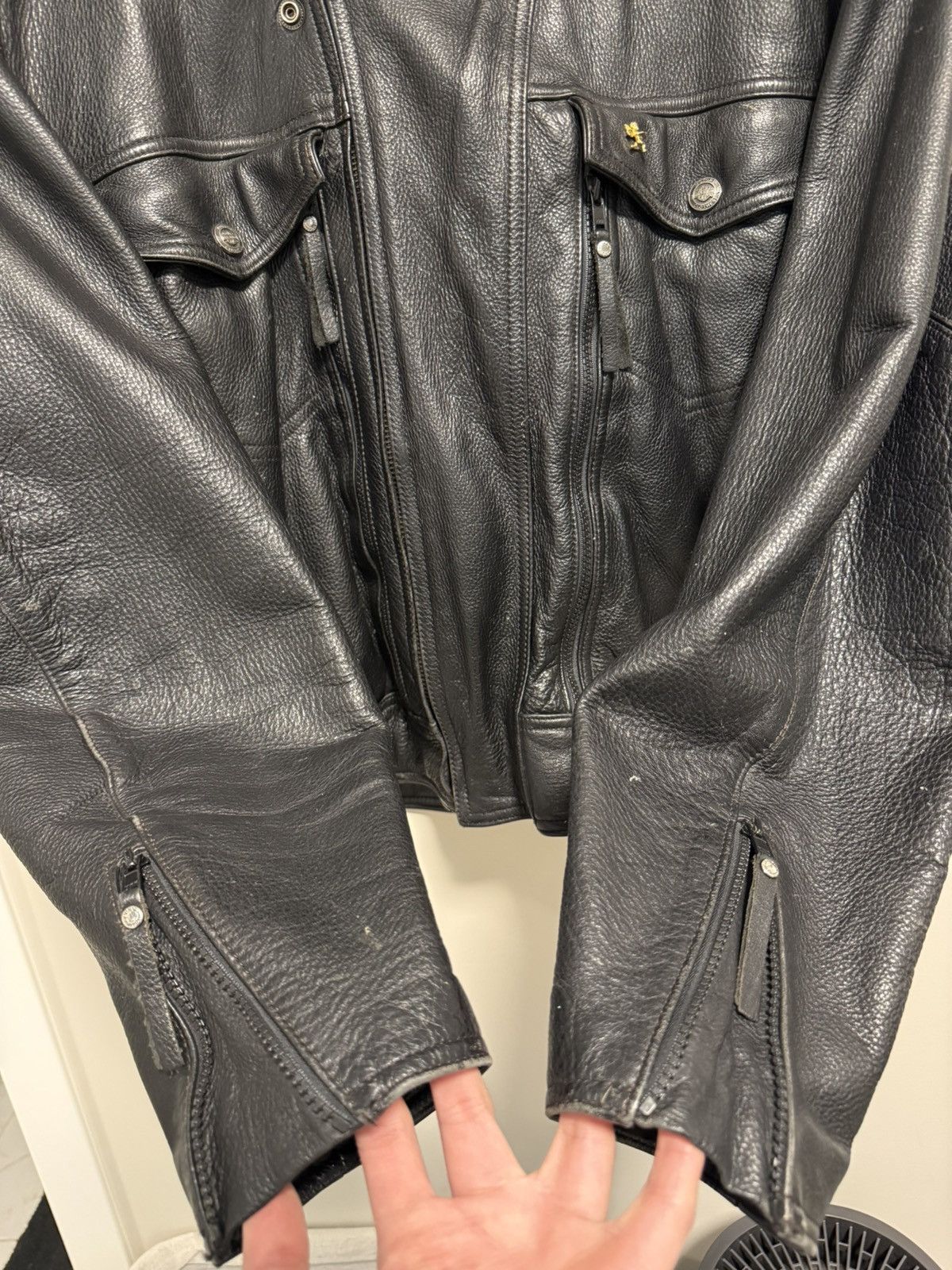 Harley Davidson Harley Davidson Black Leather Jacket "Nevada" with Liner XL Size US XL / EU 56 / 4 - 9 Thumbnail
