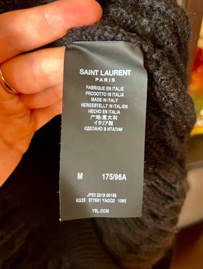 Saint Laurent Paris × Yves Saint Laurent Saint Laurent 21fw Black and White Sweater2410-Nextarrow Size US M / EU 48-50 / 2 - 5 Thumbnail