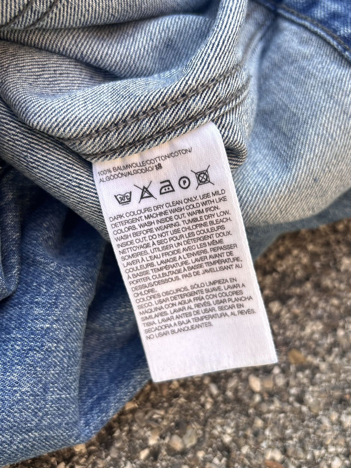 Yohji Yamamoto Sample Y-3 adidas Yohji Yamamoto vintage denim jacket baggy Size US M / EU 48-50 / 2 - 11 Thumbnail