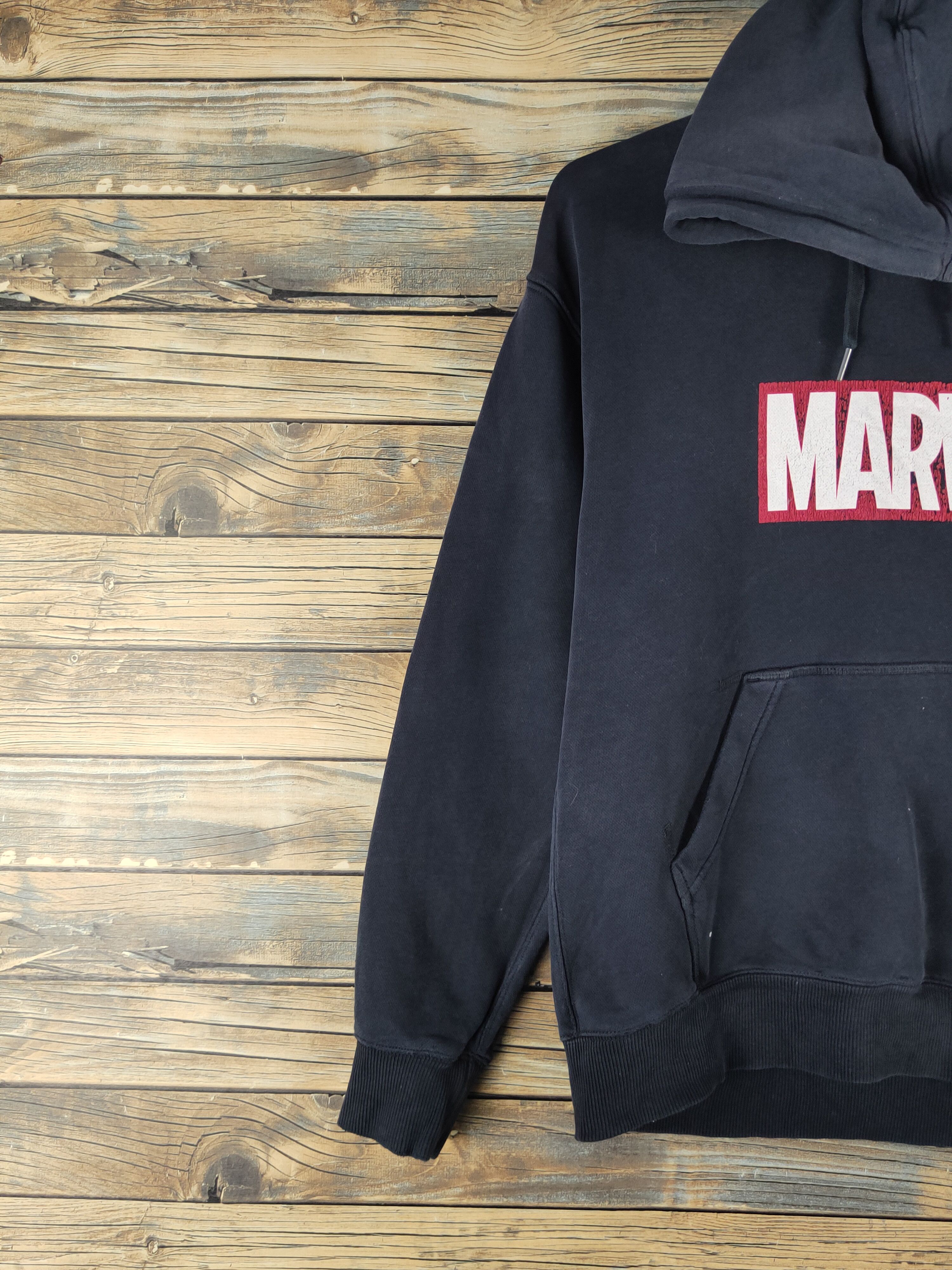 Marvel Comics DL Marvel Comics-GU Black Faded Hoodie Sweatshirts #2447 Size US M / EU 48-50 / 2 - 3 Thumbnail