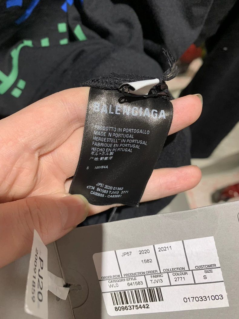Balenciaga Balenciaga Black Language Long Sleeve T-Shirt New with Tag Size US S / EU 44-46 / 1 - 3 Thumbnail