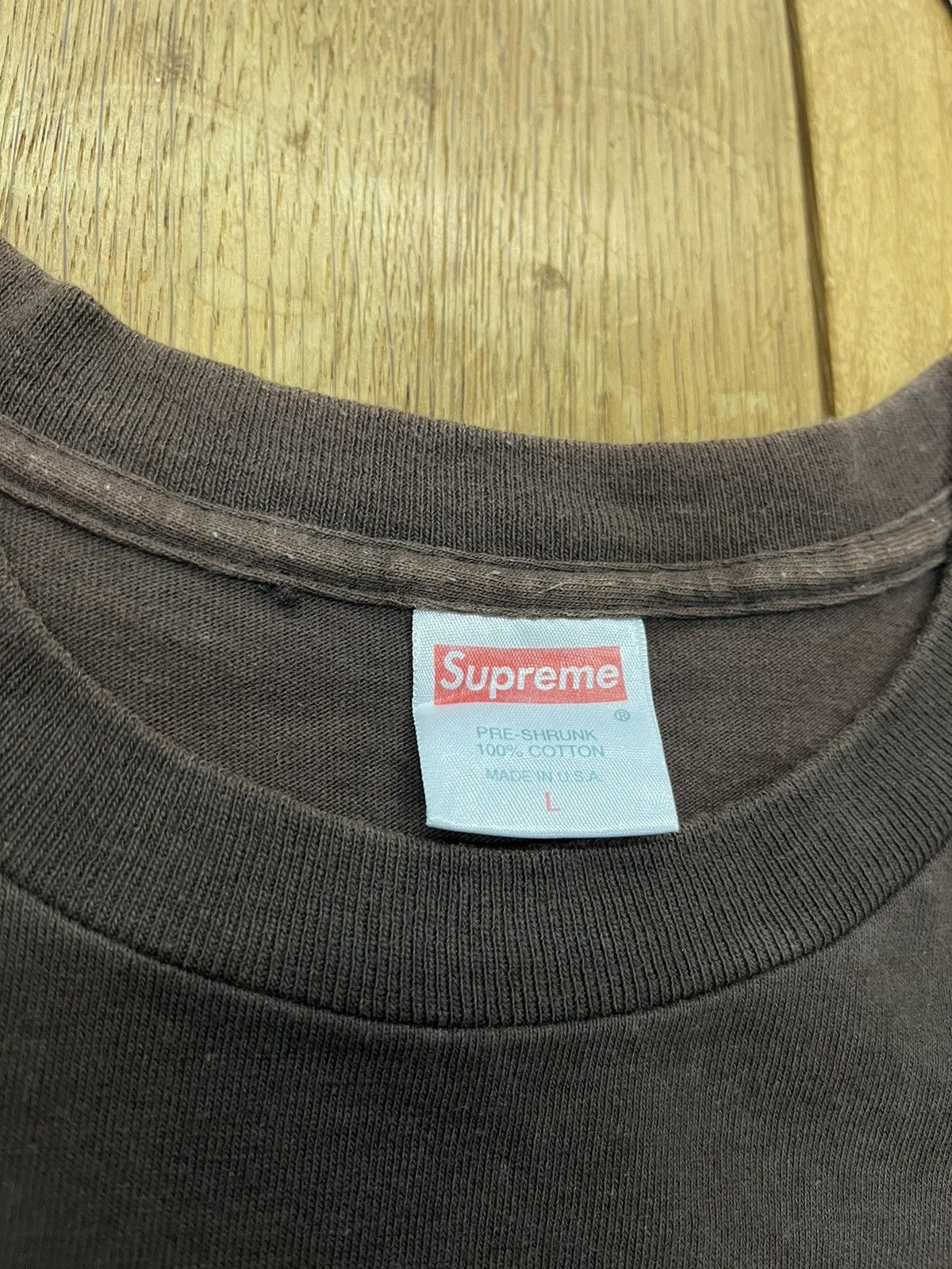 Supreme 2003 Vintage supreme box logo tee shirt brown tonal stussy Size US L / EU 52-54 / 3 - 5 Thumbnail