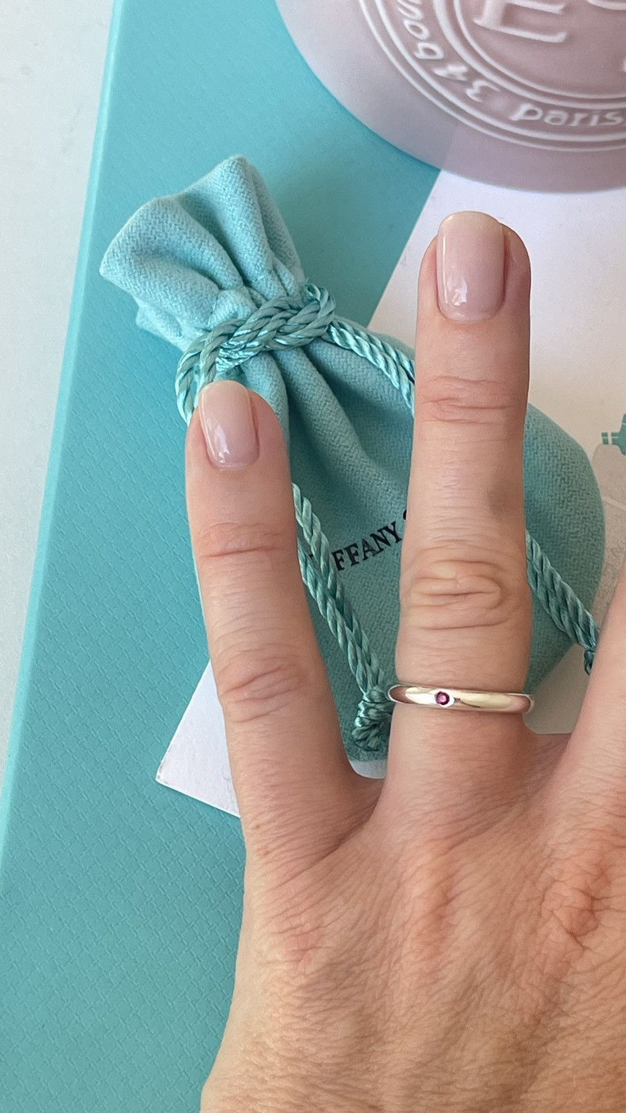 Tiffany & Co. Tiffany & Co. Elsa Peretti Ruby Silver Stacking Band 5 $450 Size ONE SIZE - 5 Thumbnail