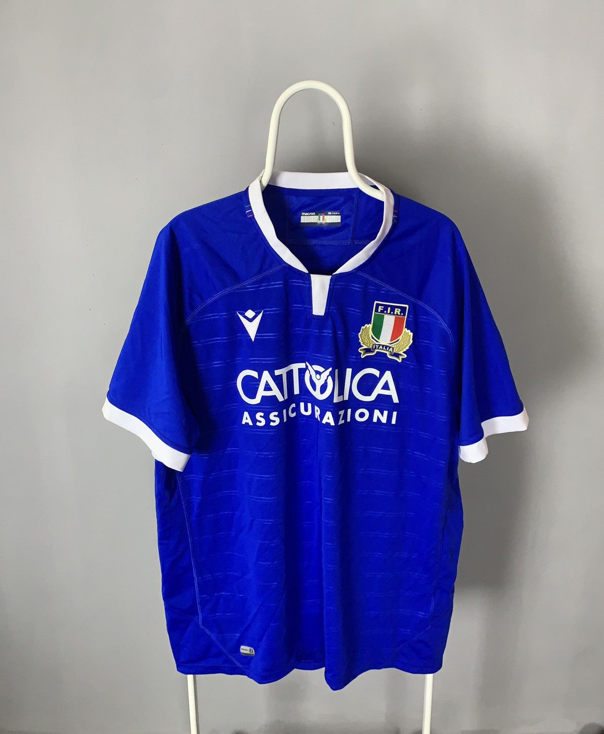 Macron Italy National Team Rugby Union Macron Shirt Jersey Size-3XL Size US XXL / EU 58 / 5 - 1 Thumbnail