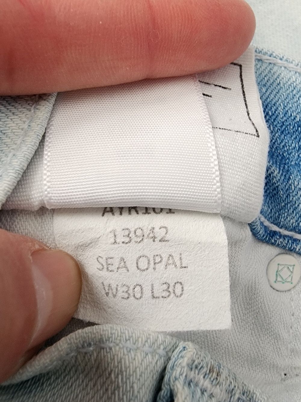 AYR AYR The Skinny Sea Opal Jeans 30 Cloud Core Retro Premium Size 30" / US 8 / IT 44 - 5 Thumbnail