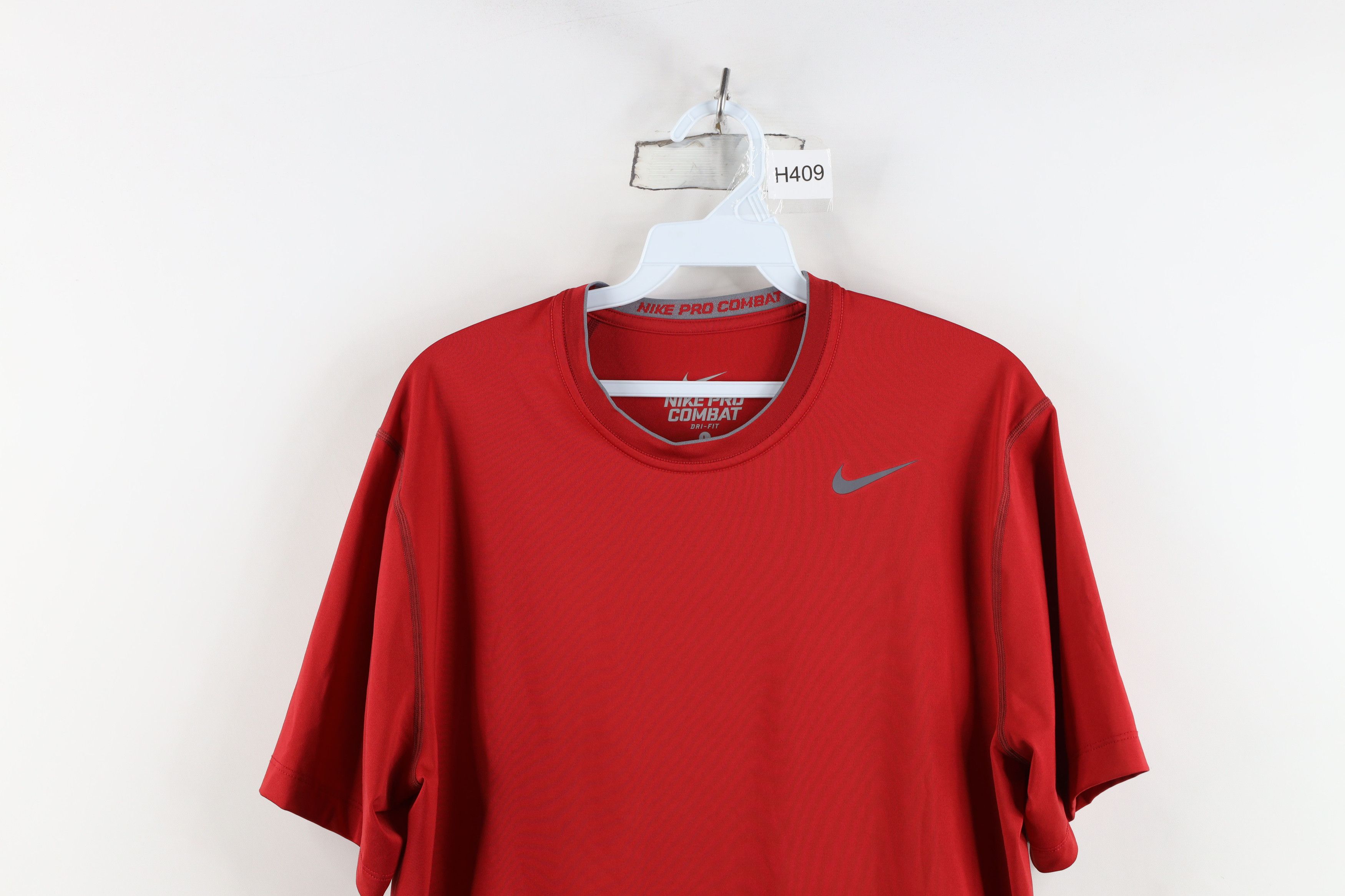 Nike Nike Pro Combat Compression Training Gym T-Shirt Red Size US L / EU 52-54 / 3 - 2 Thumbnail