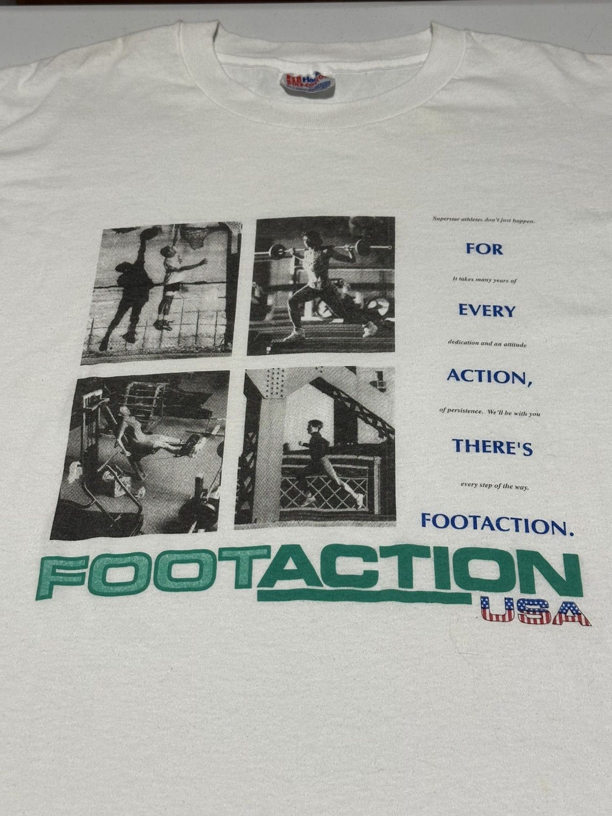 Vintage Vintage FootAction USA single Stitch T-shirt Size US XL / EU 56 / 4 - 2 Thumbnail