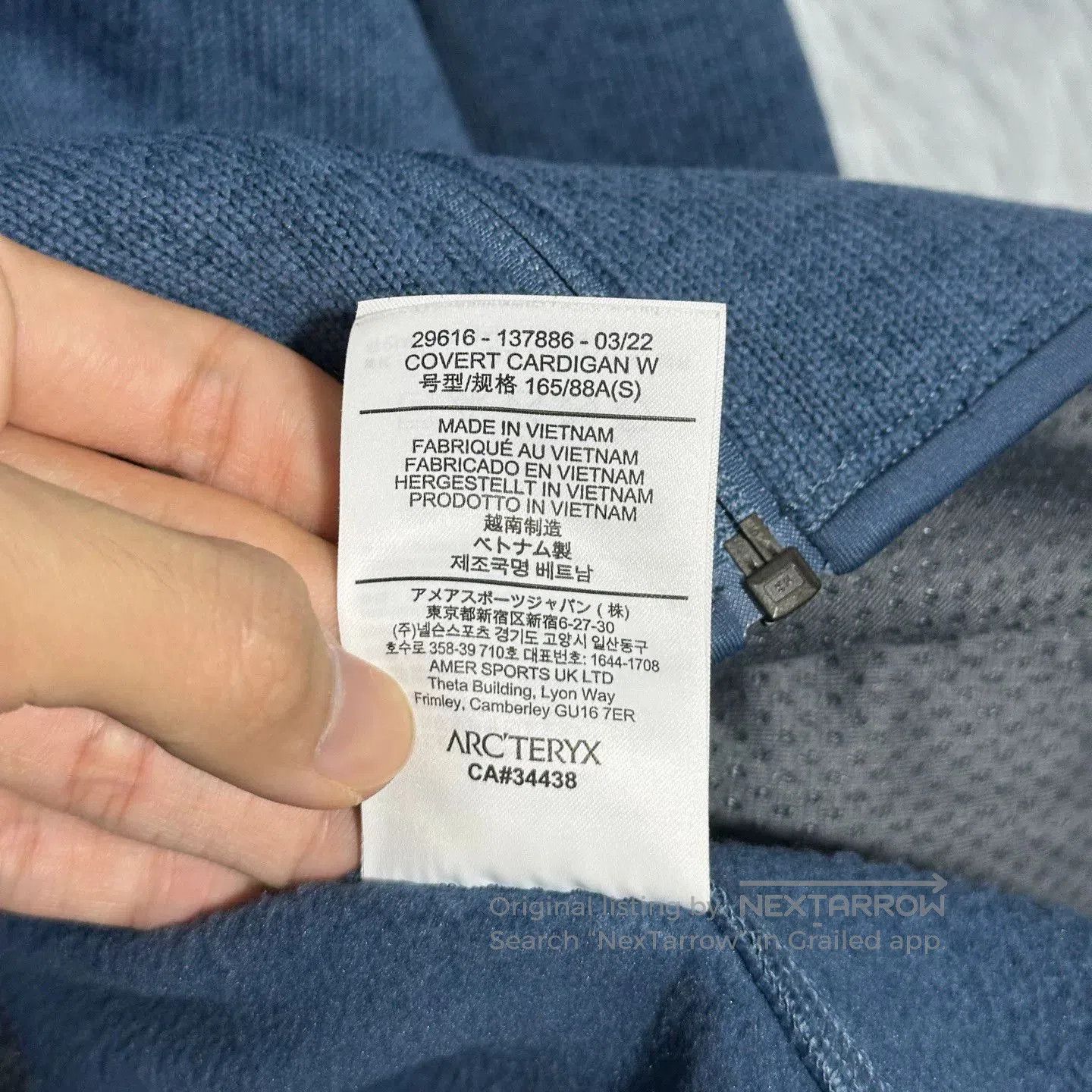 Arc'teryx arcteryx covert cardigan in moonlit blue. Size US S / EU 44-46 / 1 - 7 Thumbnail