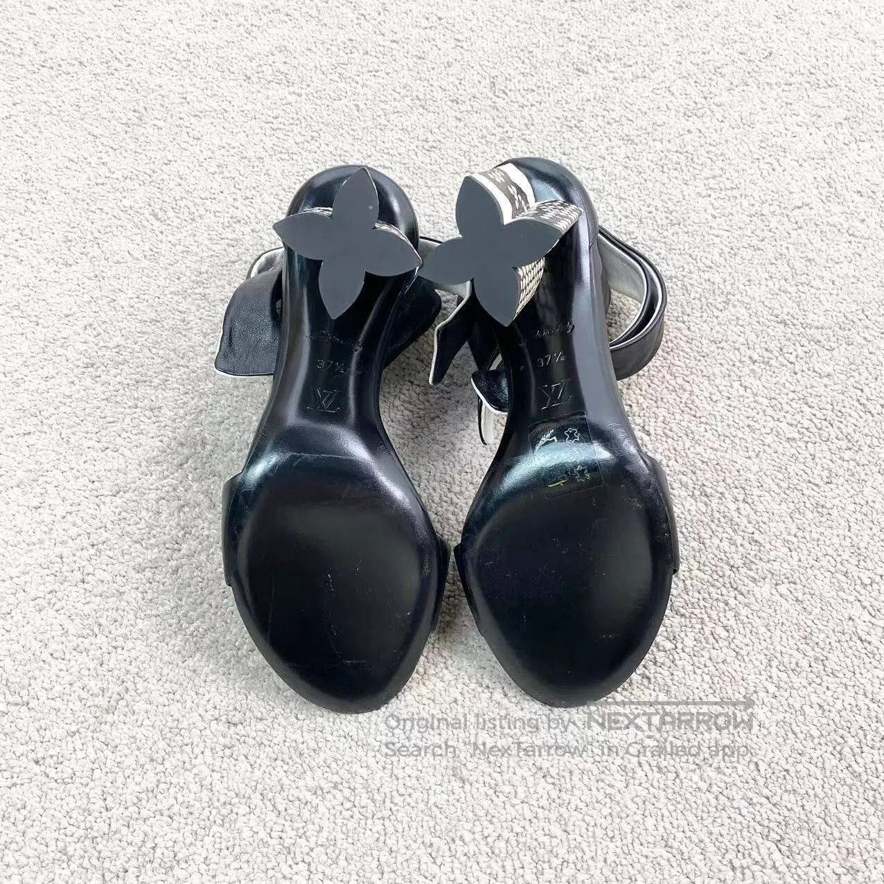 Louis Vuitton Louis Vuitton Snakeskin heeled sandals| Size US 7 / IT 37 - 7 Thumbnail