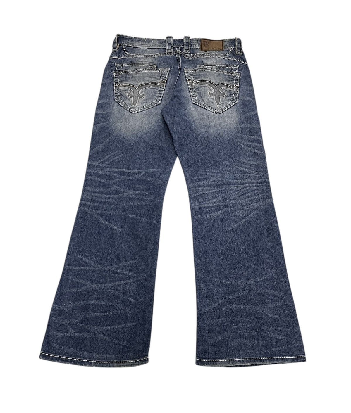 Vintage Rock Revival Baggy Flare Jeans