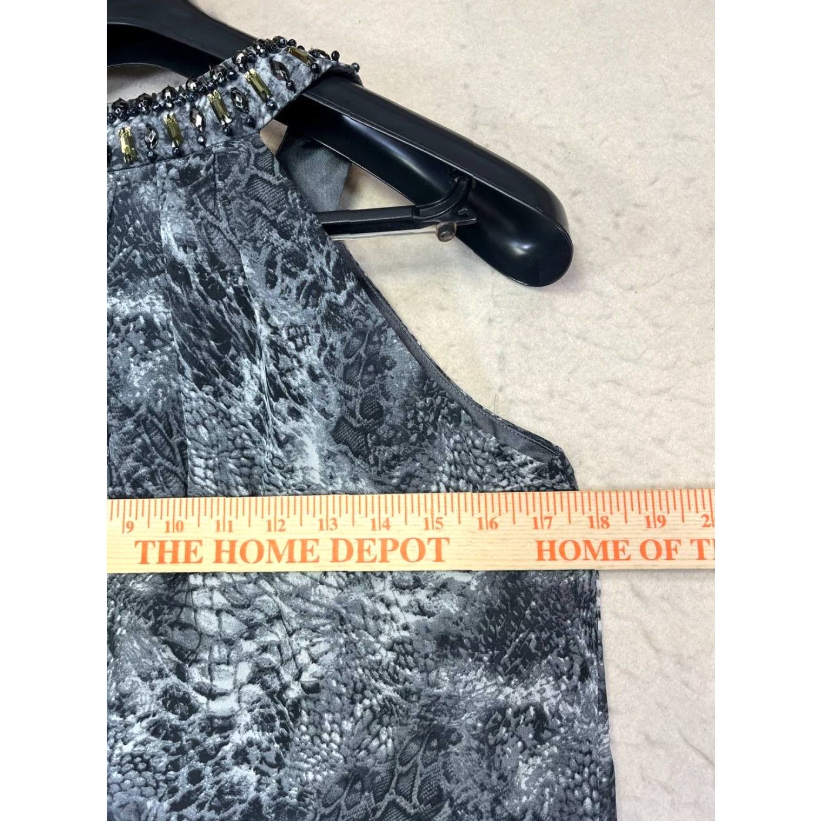 White House Black Market VINTAGE White House Black Market Maxi Dress Sleeveless Paisley Beaded Size 8 Blue/White Womens Size M / US 6-8 / IT 42-44 - 3 Thumbnail