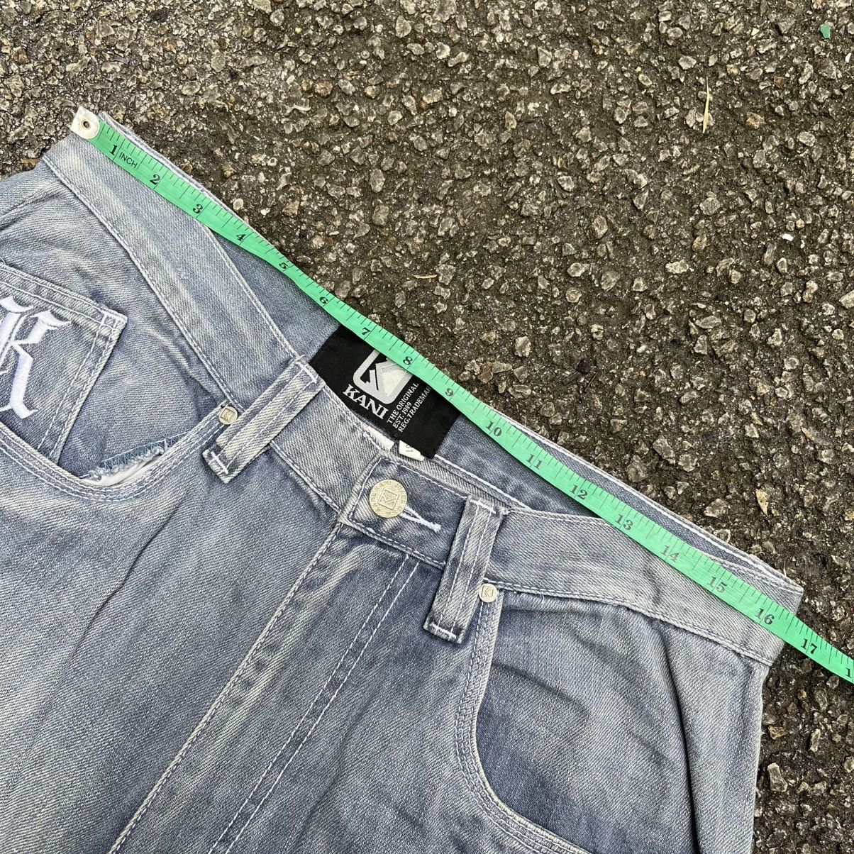 Karl Kani Jorts Y2K Baggy Jeans Short Pants Skater Jnco Styled Size US 32 / EU 48 - 4 Thumbnail