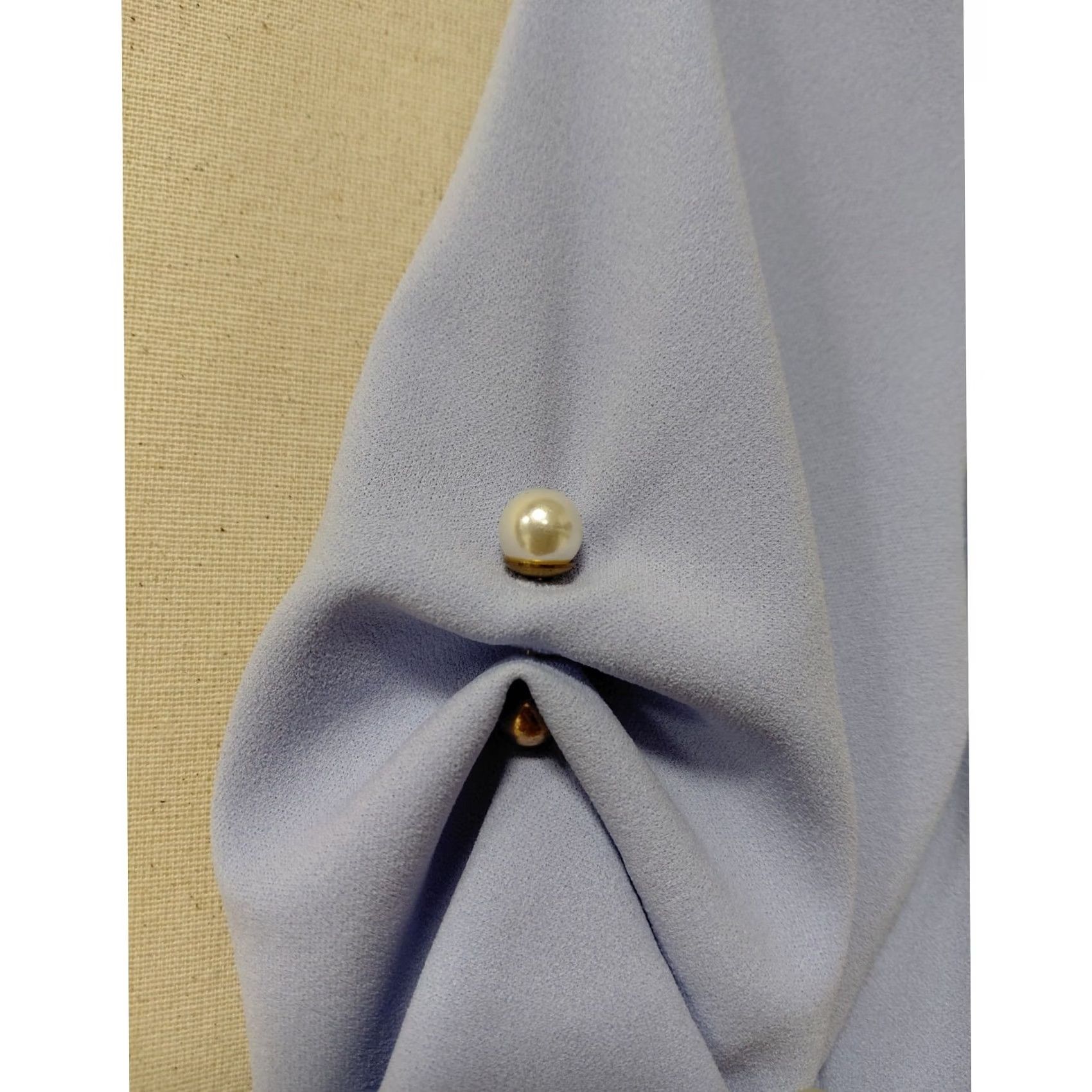 DKNY DKNY Sheath Dress Women Size 2 Light Blue Solid Knee Length 3/4 Sleeve Size XS / US 0-2 / IT 36-38 - 3 Thumbnail