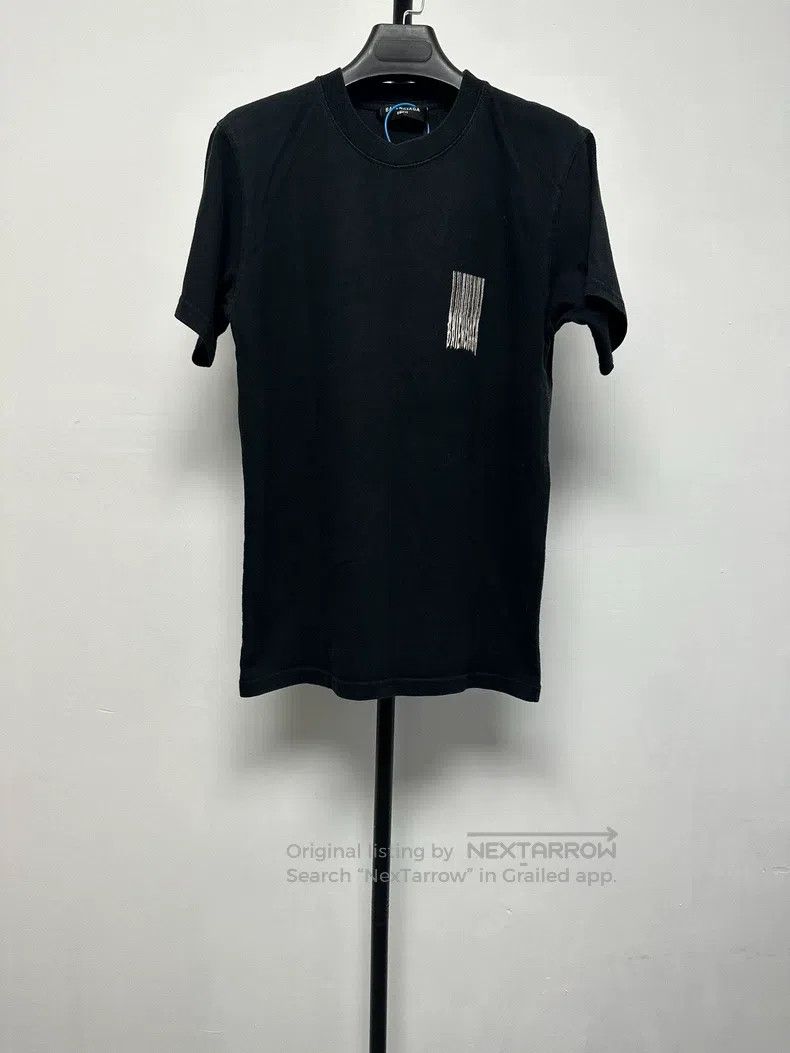 Balenciaga Balenciaga Slim Fit Crewneck Short Sleeve Printed Cotton R Size US S / EU 44-46 / 1 - 1 Thumbnail