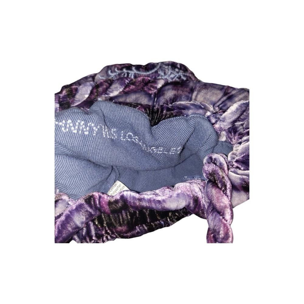 Designer Johnny Was Azure Purple Velvet Floral Bag Size ONE SIZE - 3 Thumbnail