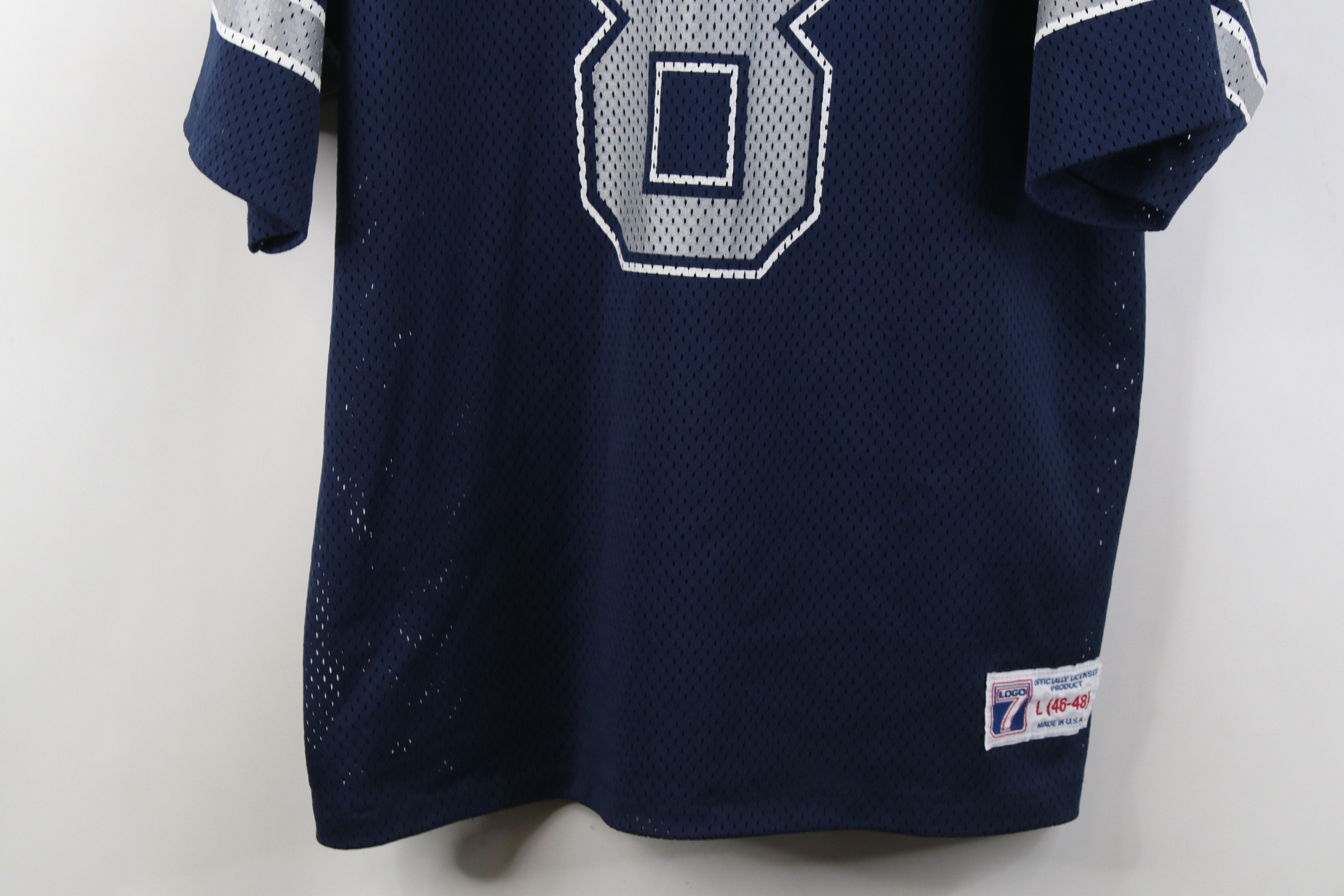 Vintage Vintage 90s Dallas Cowboys Football Jersey Blue USA #8 Size US L / EU 52-54 / 3 - 3 Thumbnail