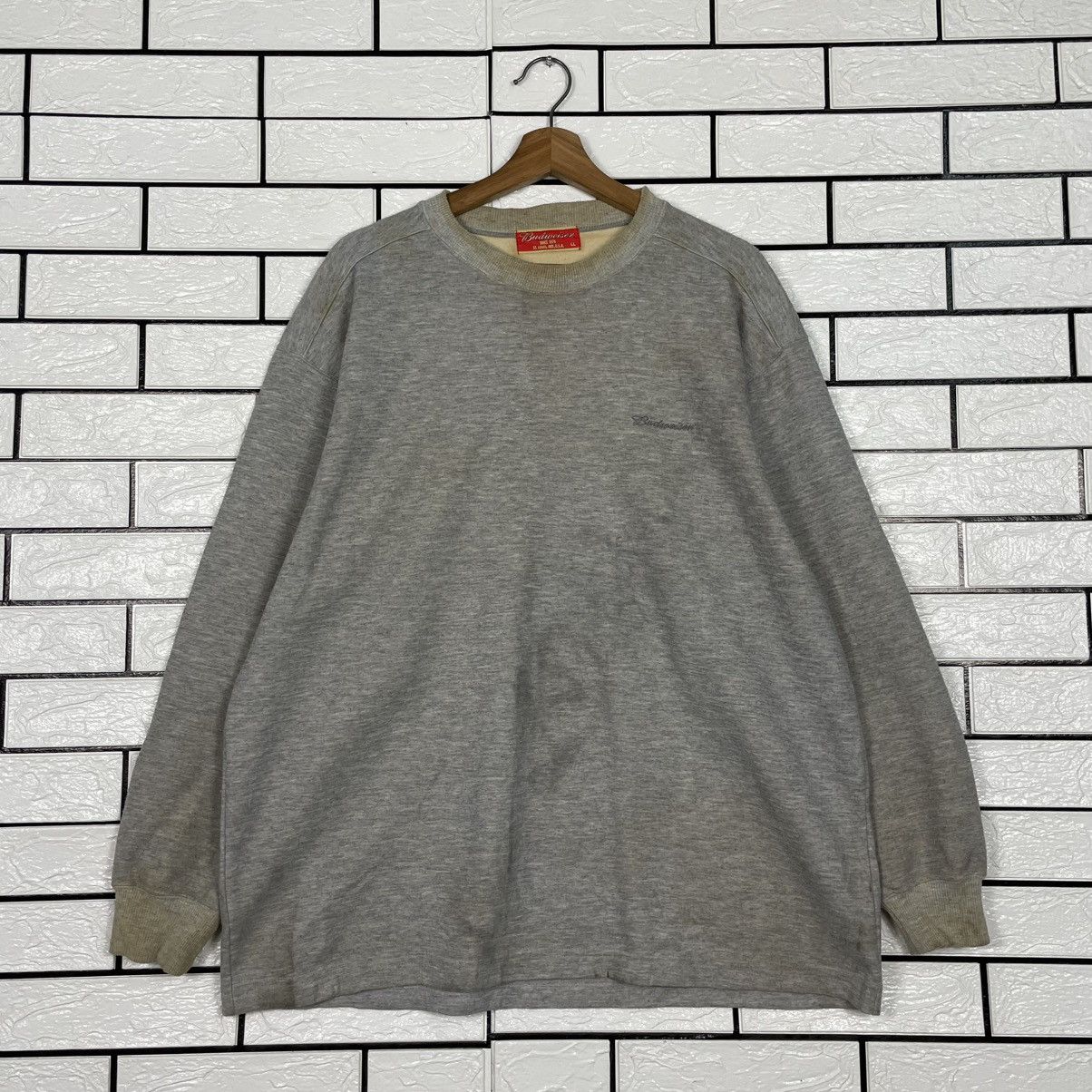 Budweiser Budweiser Plain Gray Sweatshirt Size US L / EU 52-54 / 3 - 1 Thumbnail