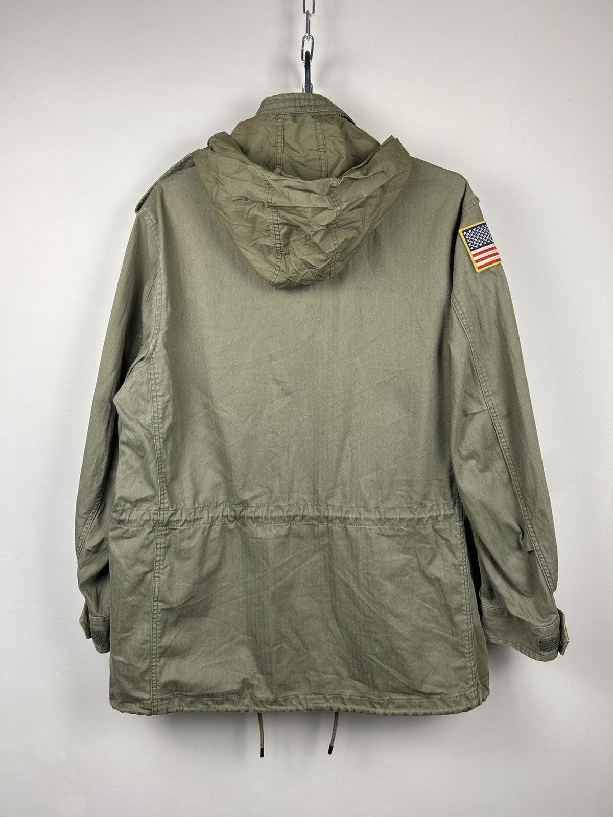 Polo Ralph Lauren Polo Ralph Lauren Green Military Army Herringbone USA Flag Size US L / EU 52-54 / 3 - 18 Thumbnail