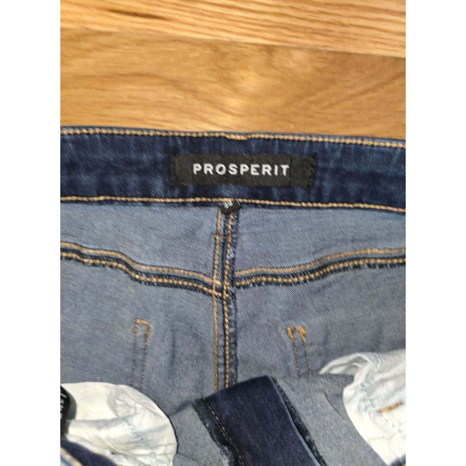 Denime Prosperit Jeans Women's Size 28 Blue Denim 5-Pocket Low Rise Ankle Stretch Cotton Shirt? Size 28" / US 6 / IT 42 - 3 Thumbnail