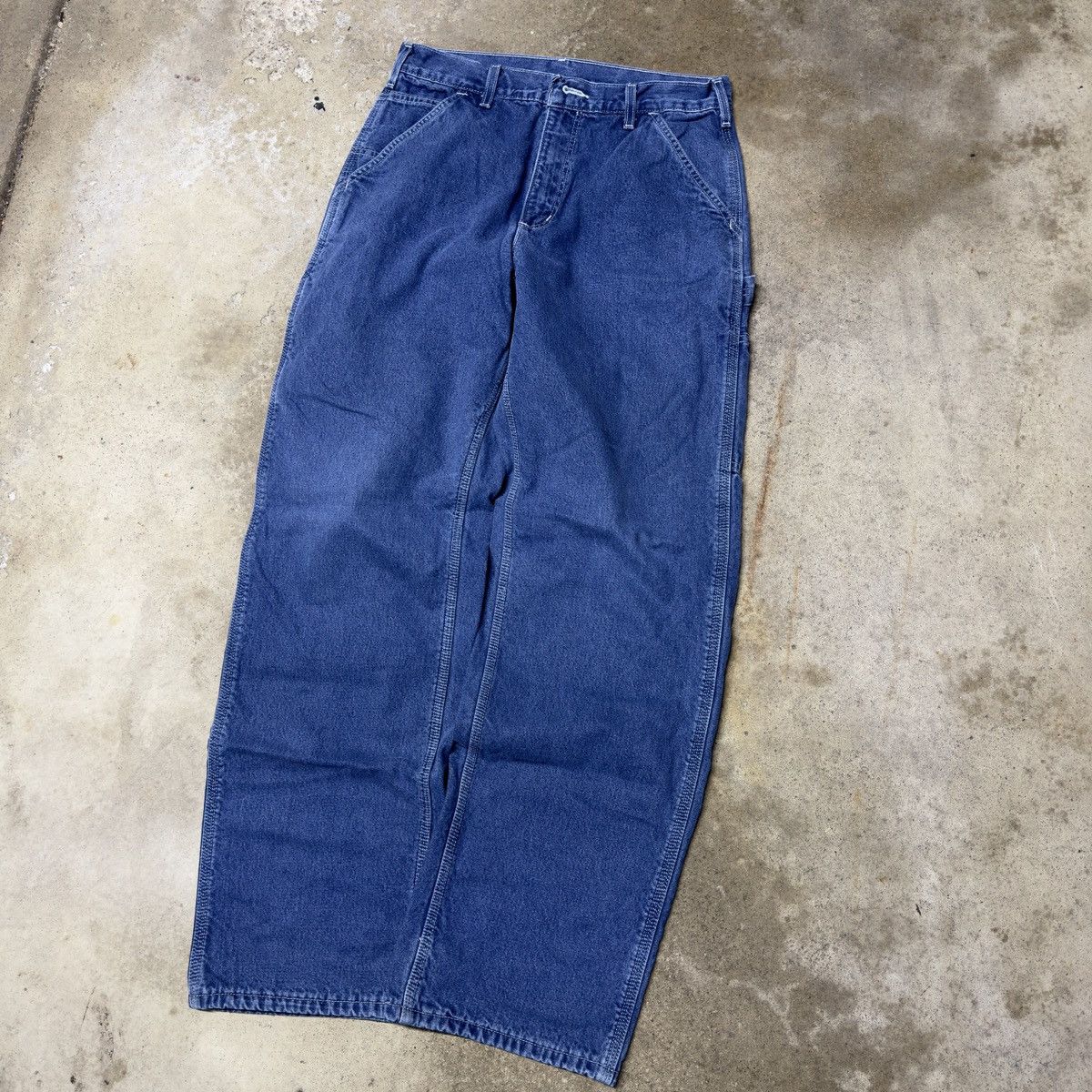 Carhartt VINTAGE CARHARTT CARPENTER BLANKET LINED DENIM WORK JEANS 29 Size US 29 - 5 Thumbnail