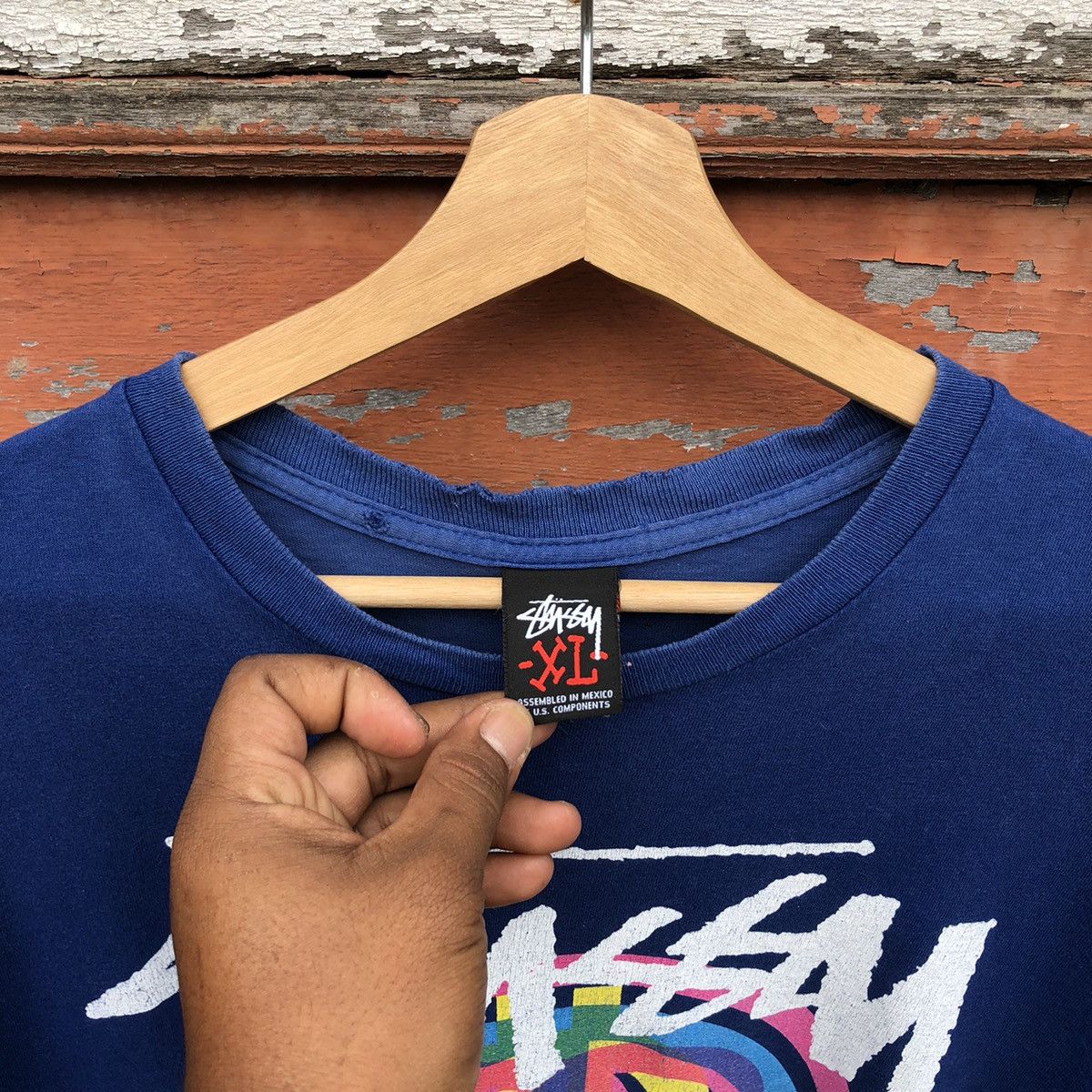 Stussy 🔥Distressed🔥 Vintage y2k Stussy Peace And Prosperity Tee Size US XL / EU 56 / 4 - 6 Thumbnail