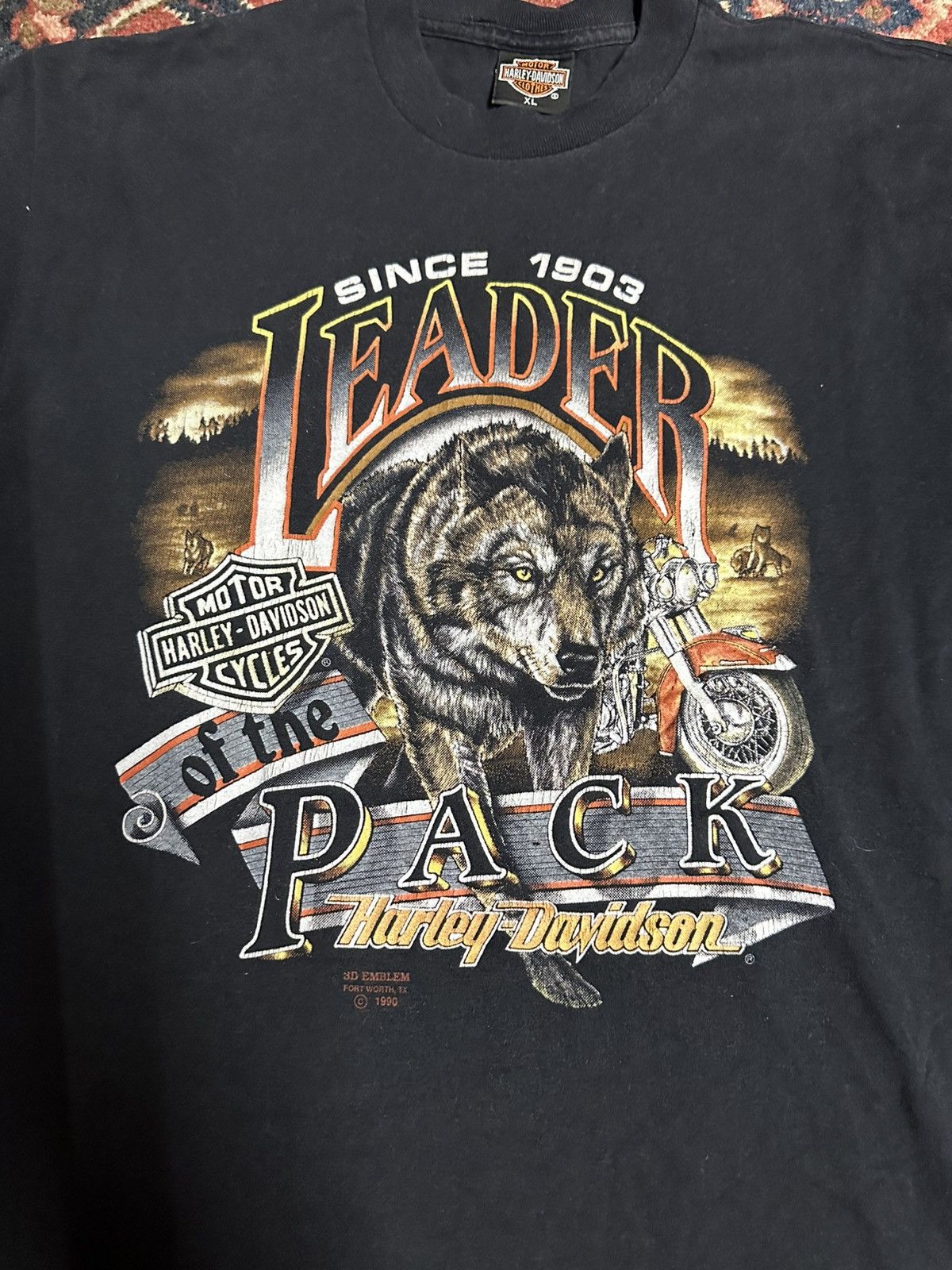 Harley Davidson Harley Davidson Leader of the Pack"- 3D Emblem - XL Size US XL / EU 56 / 4 - 7 Thumbnail