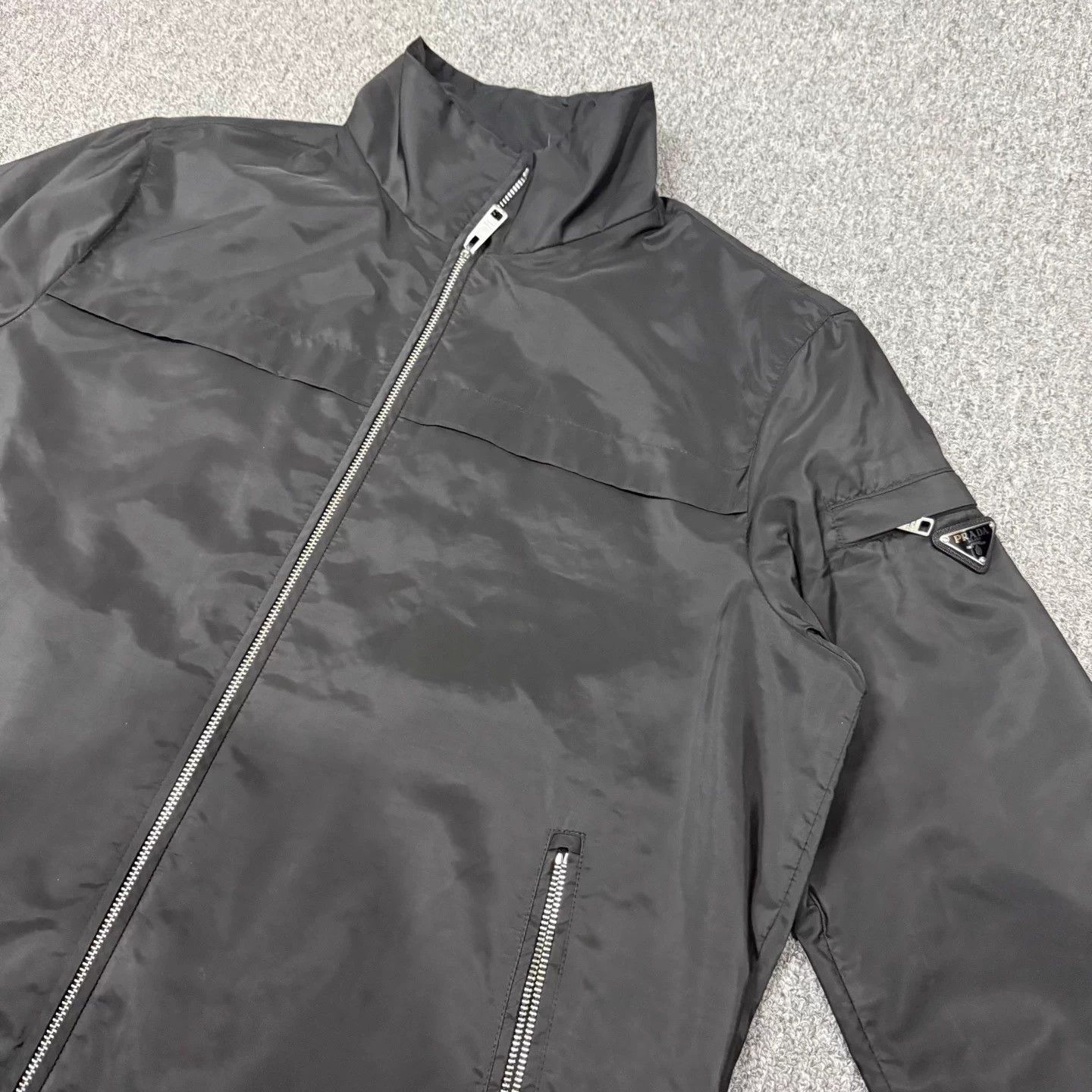 Prada Prada Black Tri Logo Nylon Jacket EU52 99New Size US L / EU 52-54 / 3 - 3 Thumbnail