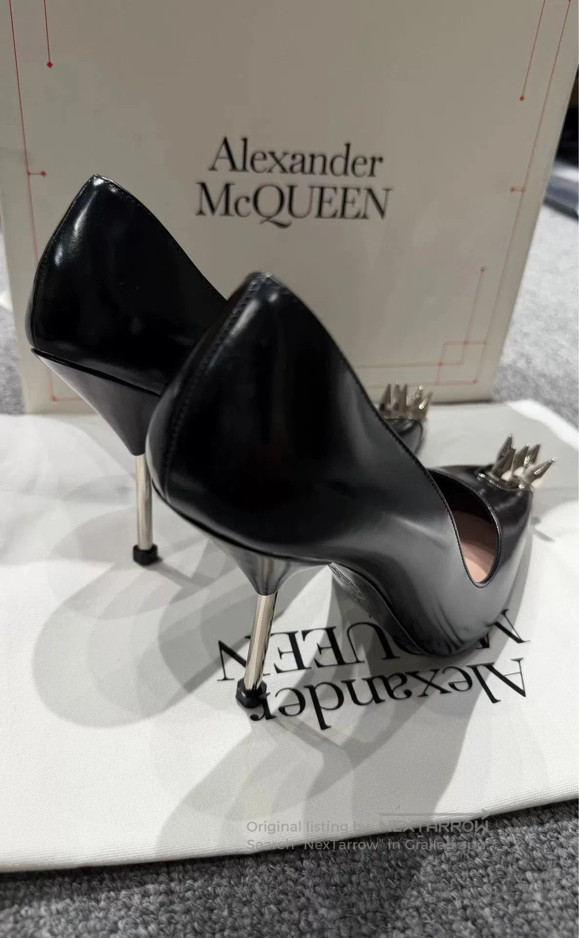 Alexander McQueen Alexander McQueen Studded Pointed Toe Heels. Size US 4 / IT 34 - 7 Thumbnail