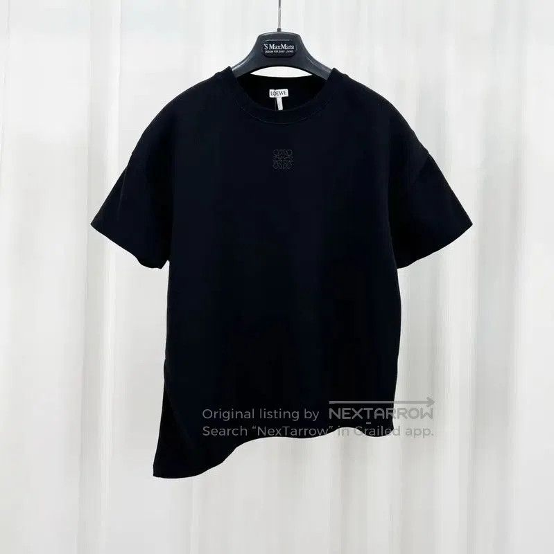 Loewe Loewe Black Cotton Embroidered Logo T-Shirt . Size XS / US 0-2 / IT 36-38 - 1 Thumbnail