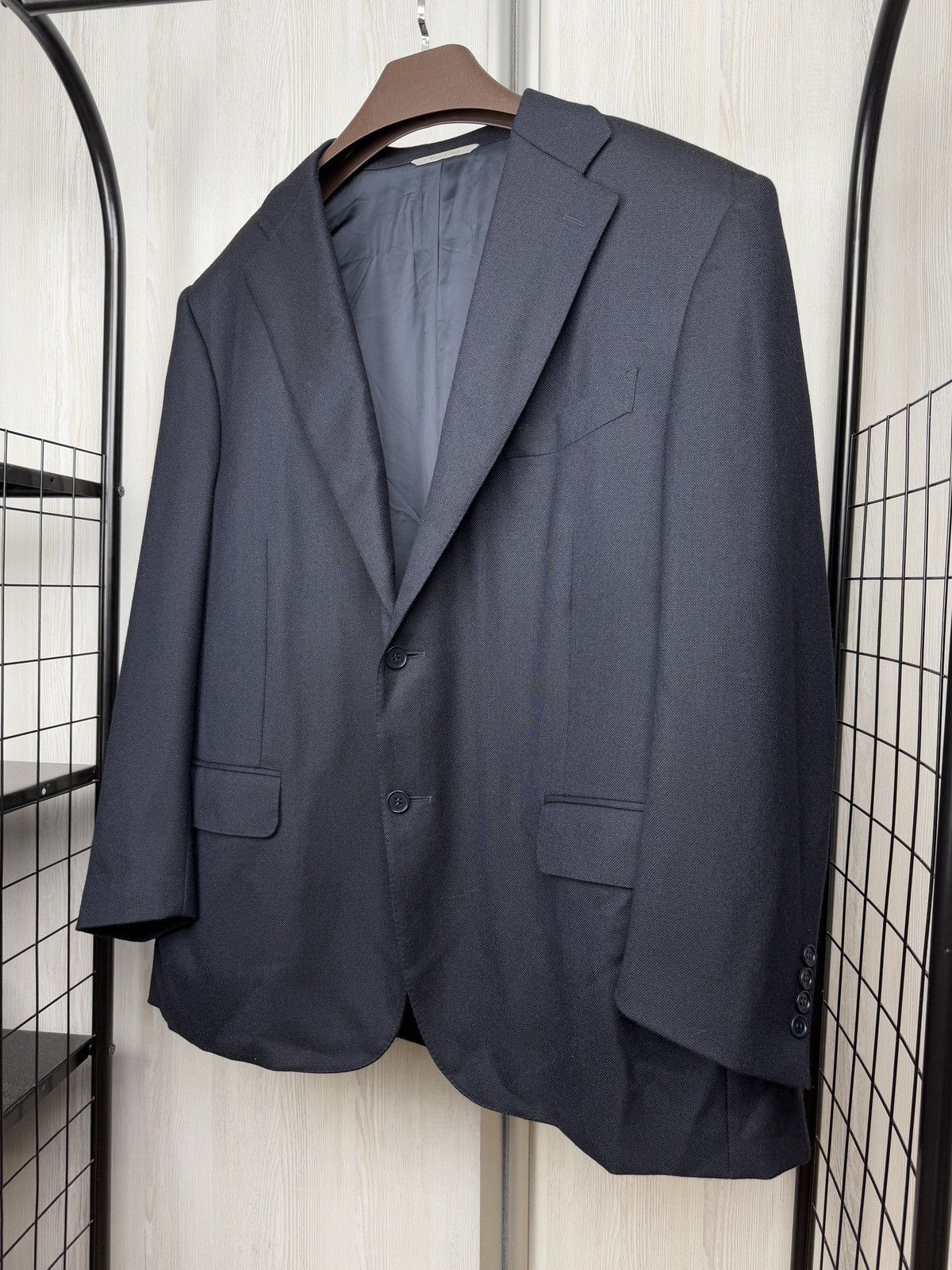 Canali Canali Travel dark blue wool 2 button blazer sport coat Size 48R - 5 Thumbnail
