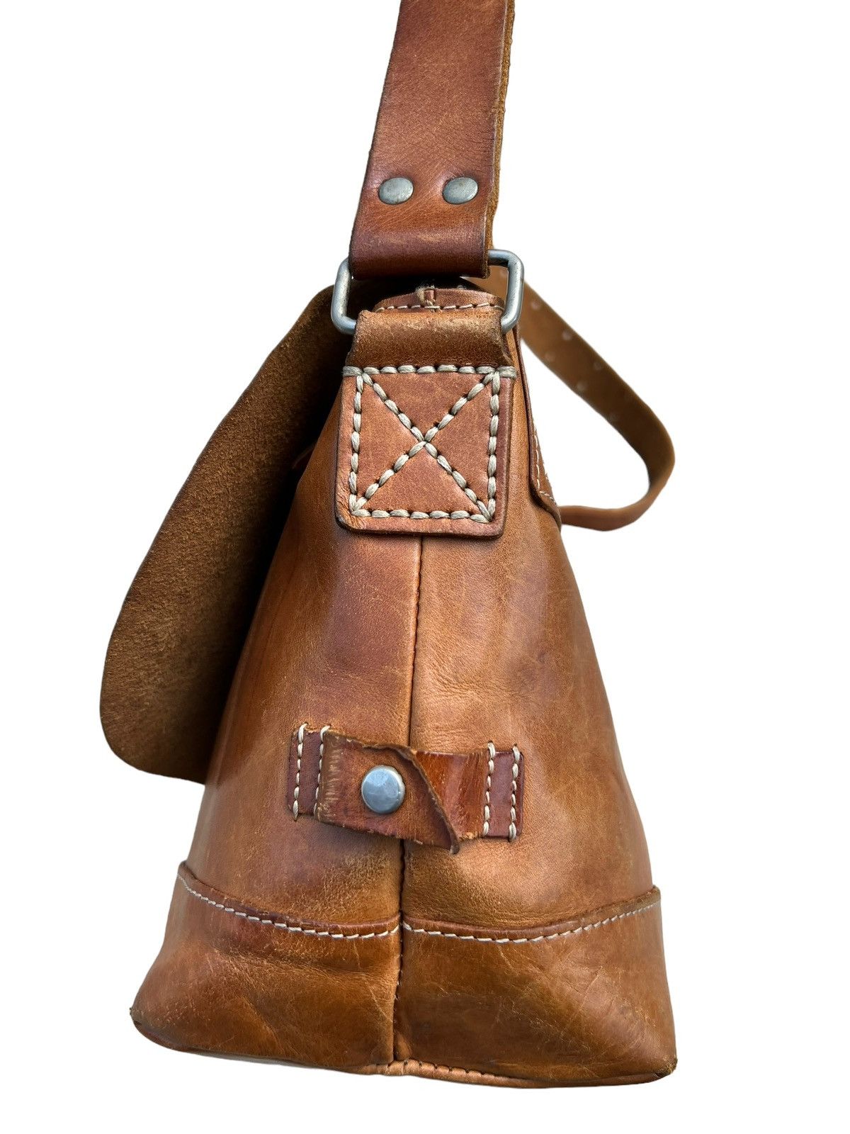 Leather H 1203 Mano Fece Japan Patina Leather Bag Size ONE SIZE - 13 Thumbnail