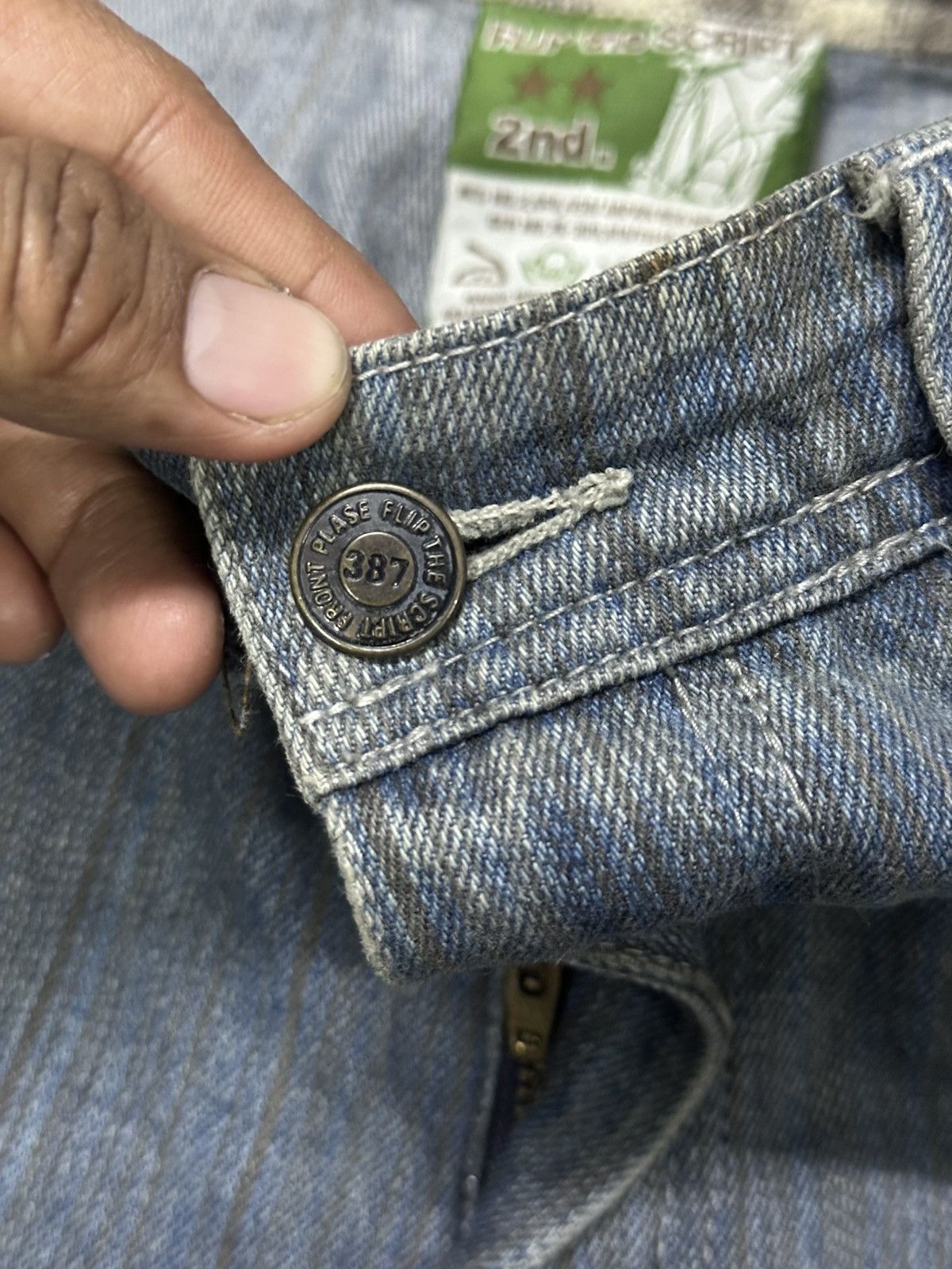 Kapital Blue Stripe Indigo Multipocket Baggy Denim Flip The scrips. Size US 36 / EU 52 - 10 Thumbnail