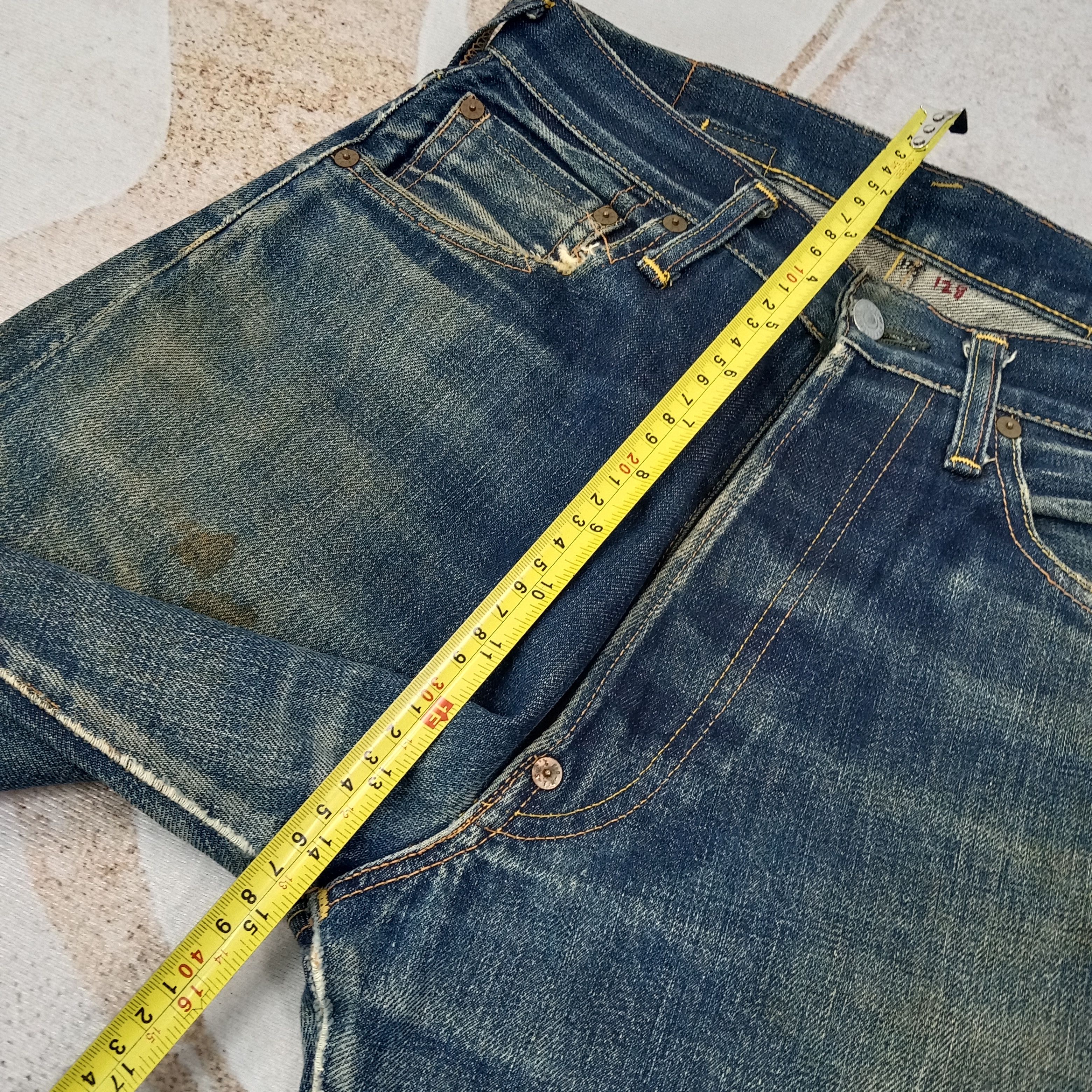 Evisu Evis Selvedge Japanese Daicock Custom Denim Jeans C258N21 Size US 29 - 13 Thumbnail