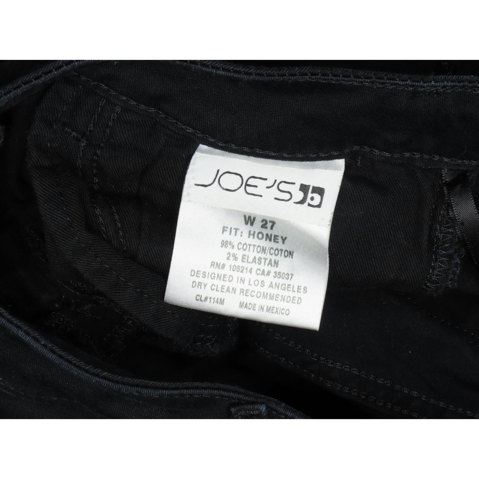 Other Joe's Jeans Sleek Honey Skinny Black 27 Retro Chic Size 27" / US 4 / IT 40 - 4 Thumbnail
