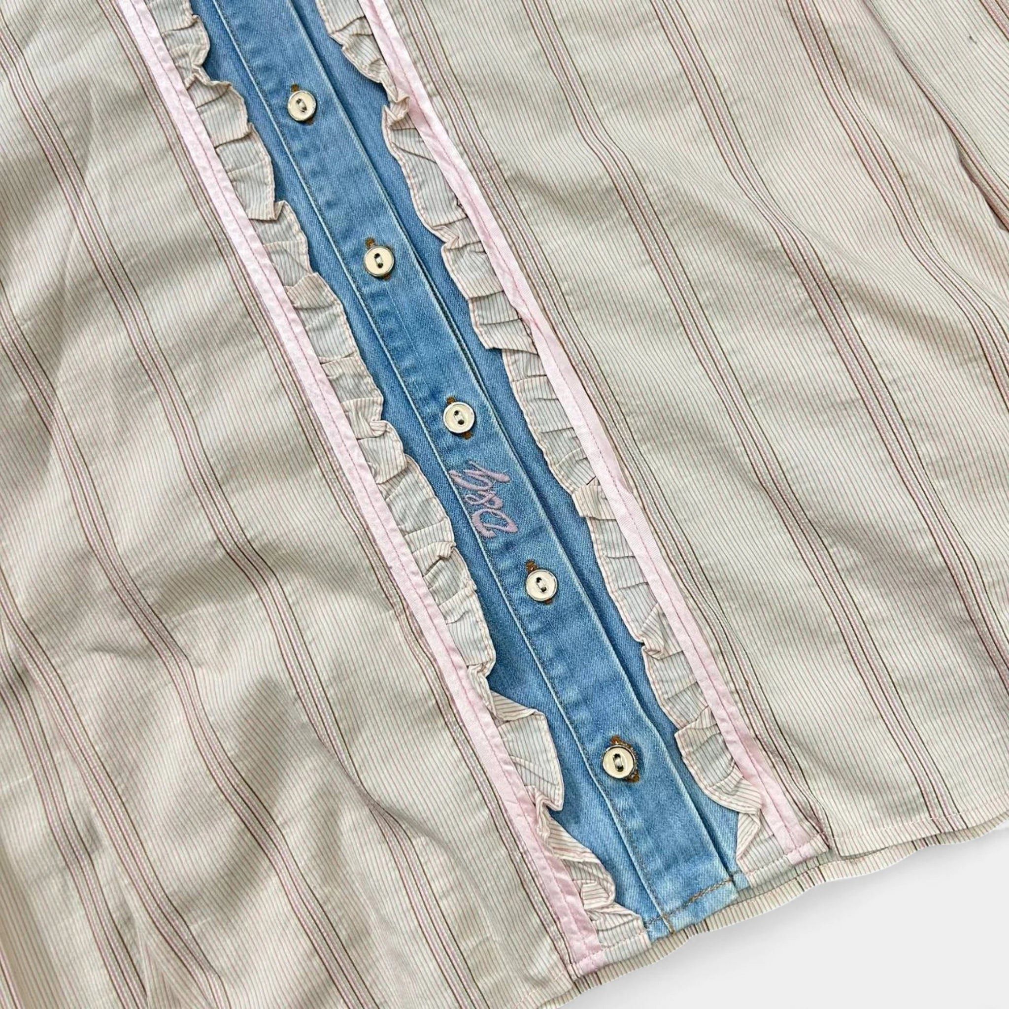 Dolce & Gabbana Dolce & Gabbana 2004 Hybrid Ruffle Western Shirt Size S / US 4 / IT 40 - 3 Thumbnail