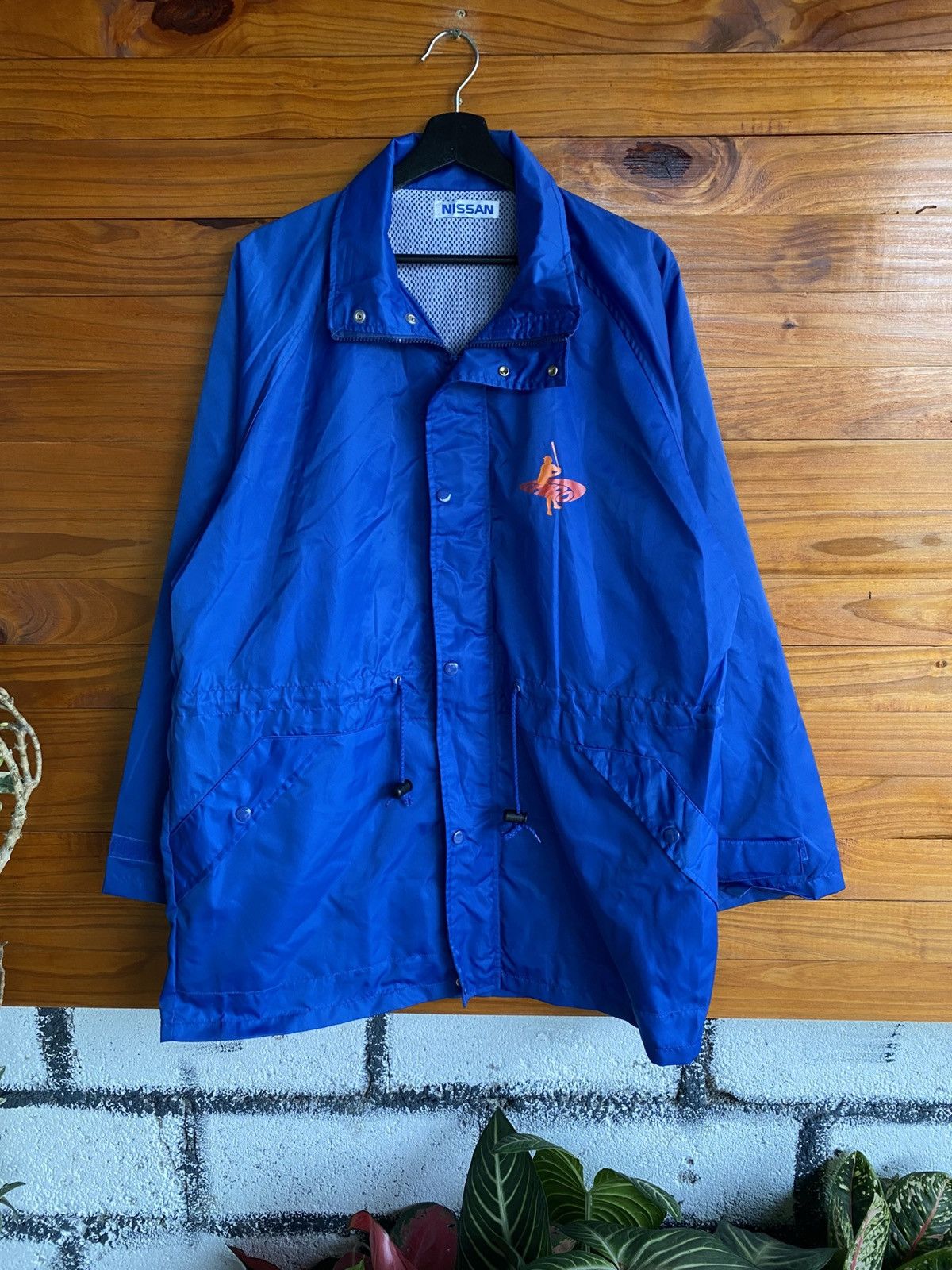Nissan Vintage Nissan Blue Lightweight Jacket Made In Japan Size US L / EU 52-54 / 3 - 3 Thumbnail