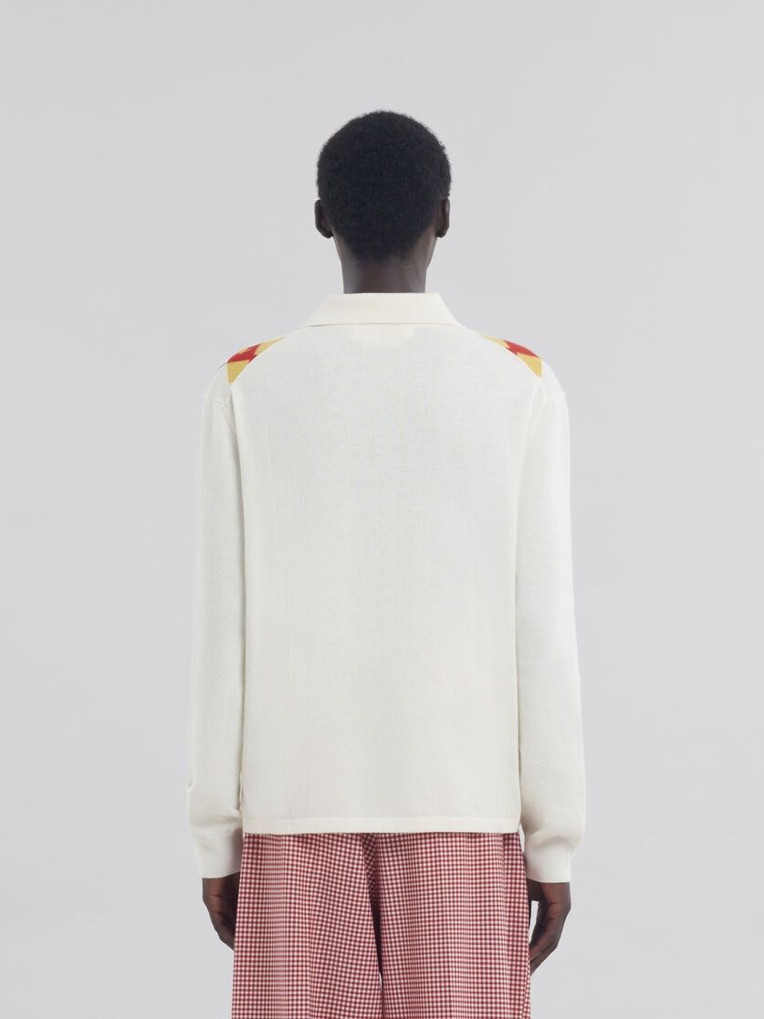 Marni o1f1d3z0326 Long Sleeve Polo Shirt in Multicolor Size US L / EU 52-54 / 3 - 3 Thumbnail
