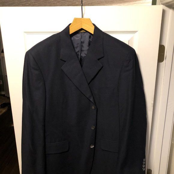 Brooks Brothers brooks brothers men's new navy sport coat jacket blazer 45R Size 44R - 2 Thumbnail
