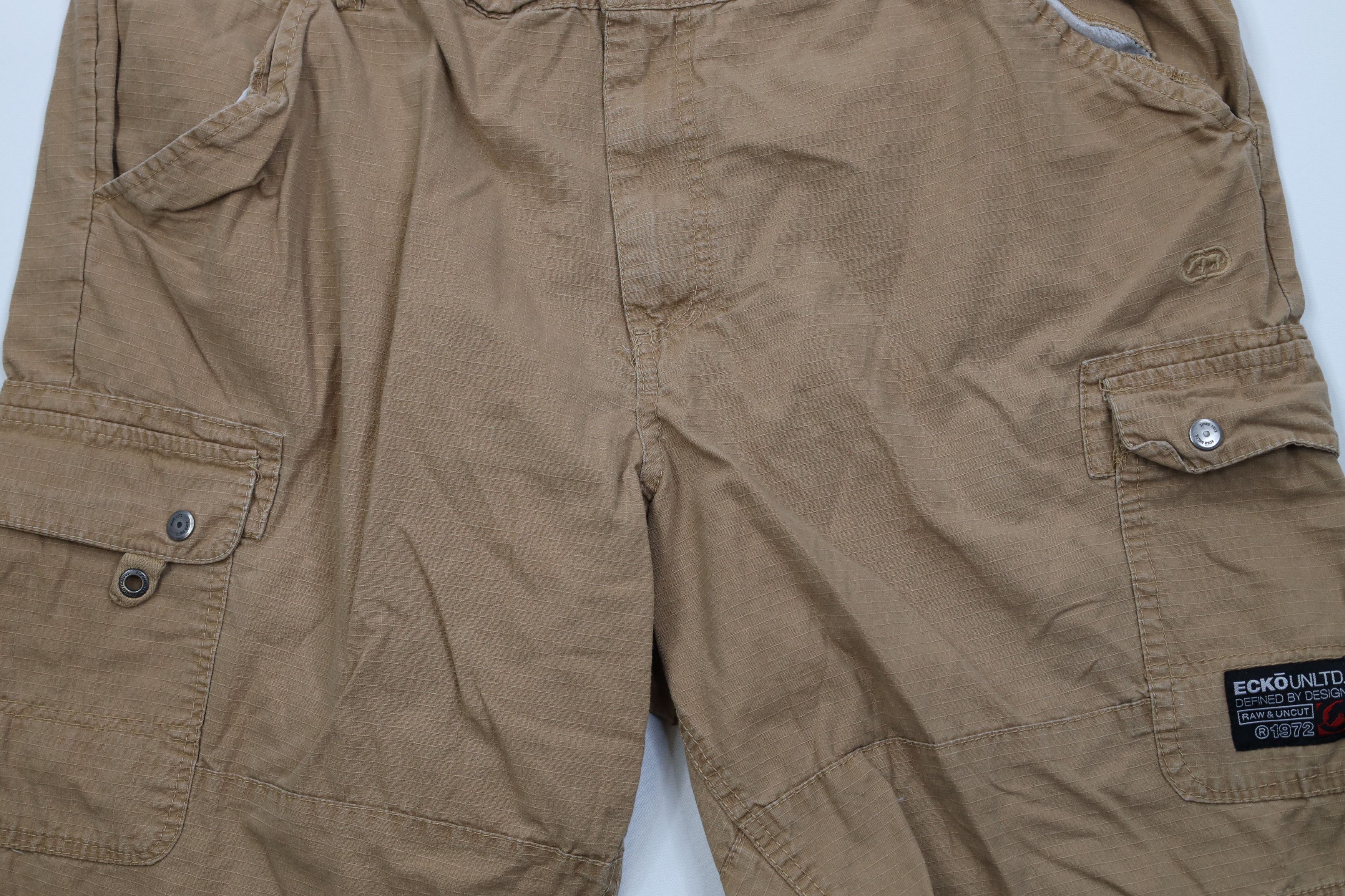 Ecko Unltd. Vintage 90s Y2K Ecko Ripstop Surplus Cargo Shorts Cotton Size US 42 / EU 58 - 3 Thumbnail