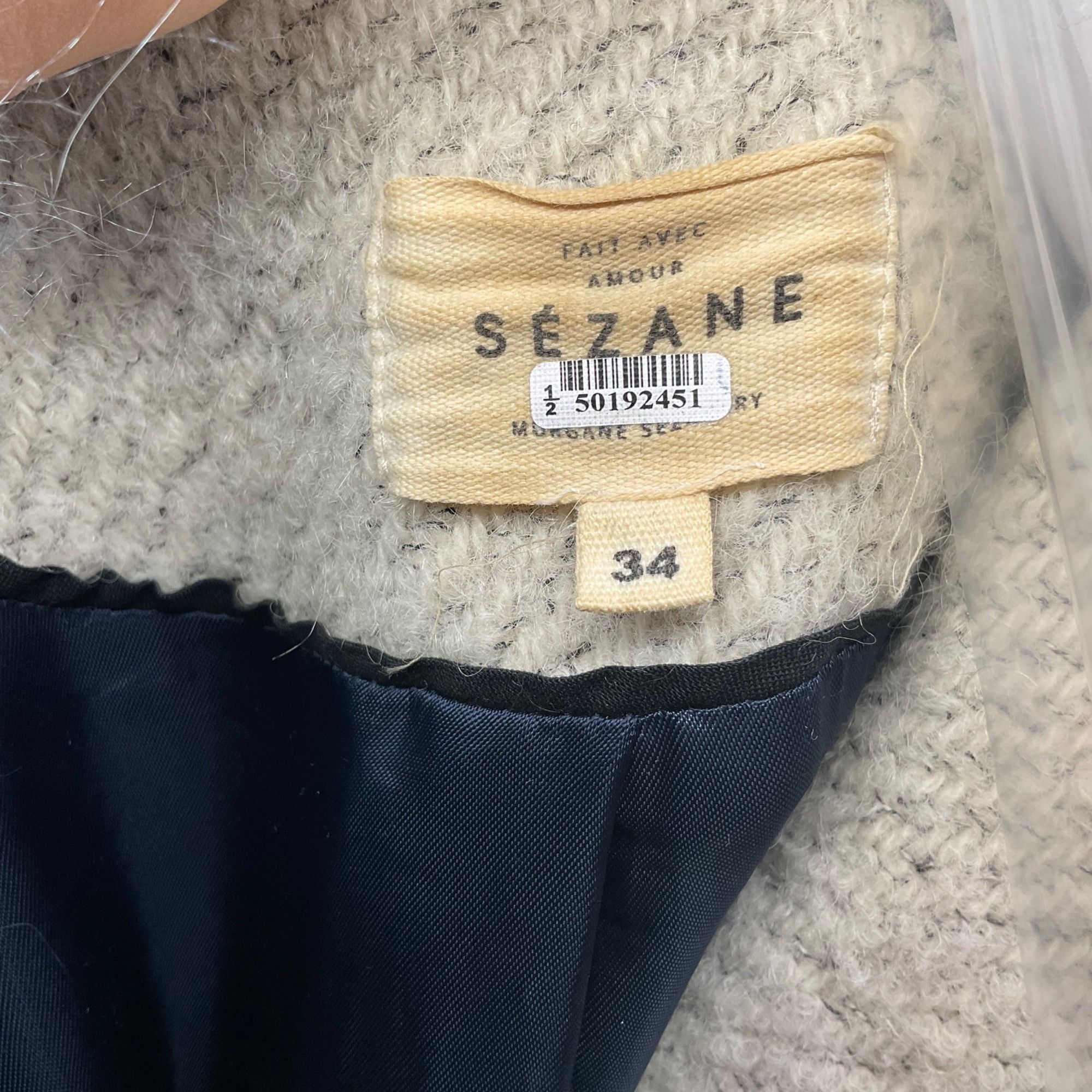 Sezane Sezane Jagger Coat Gray wool 34 bust 36 US2 Size XS / US 0-2 / IT 36-38 - 4 Thumbnail