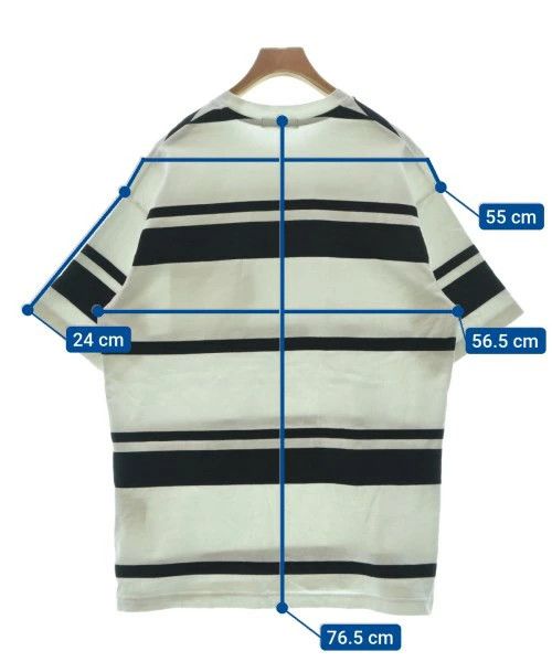 Comme des Garcons Homme T-Shirt all-over pattern crewneck chest pocket White x black Size US XL / EU 56 / 4 - 3 Thumbnail