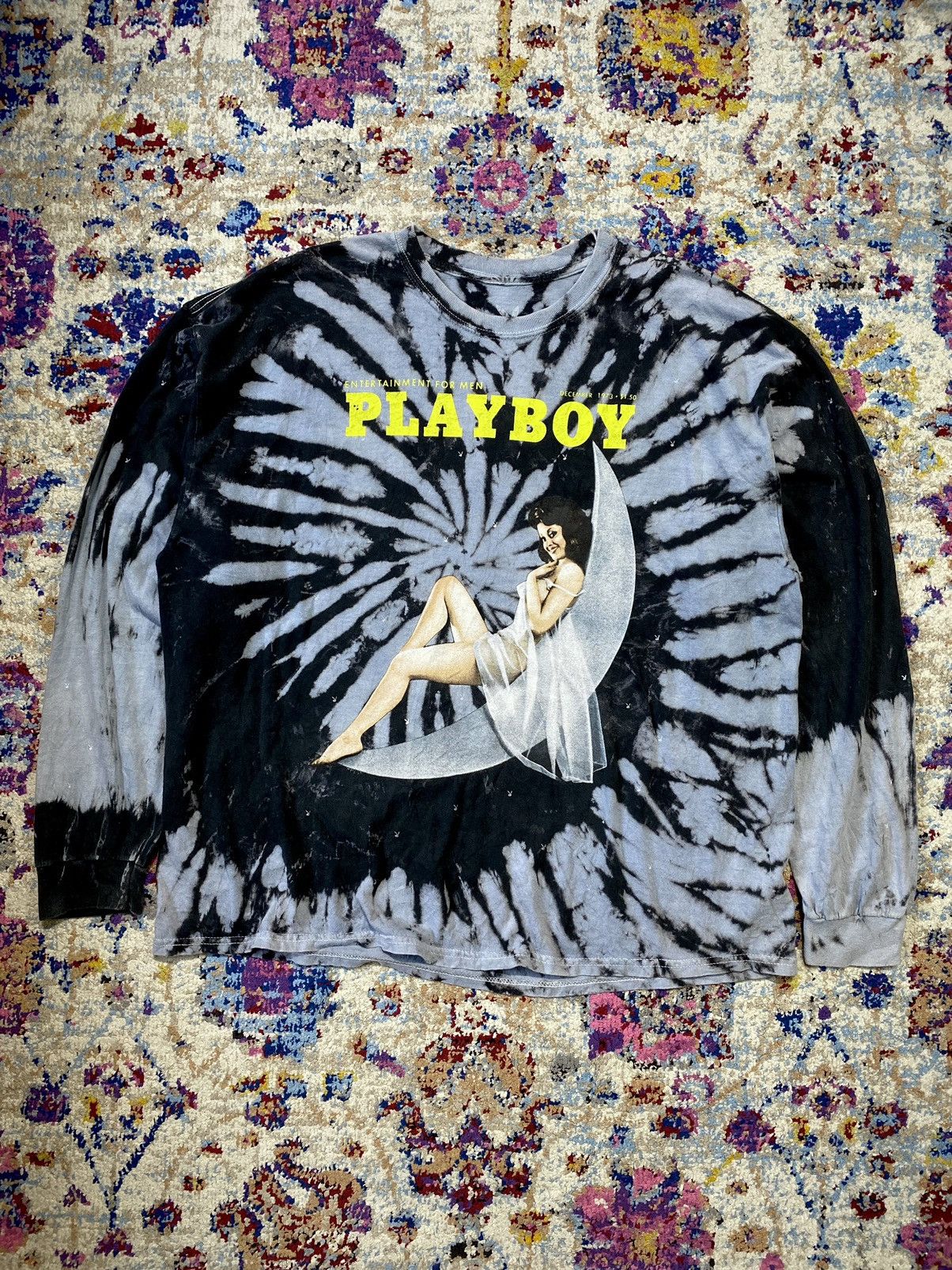 Playboy Playboy Magazine Woman On The Moon Classic Long Sleeve Tees Size US XL / EU 56 / 4 - 1 Thumbnail