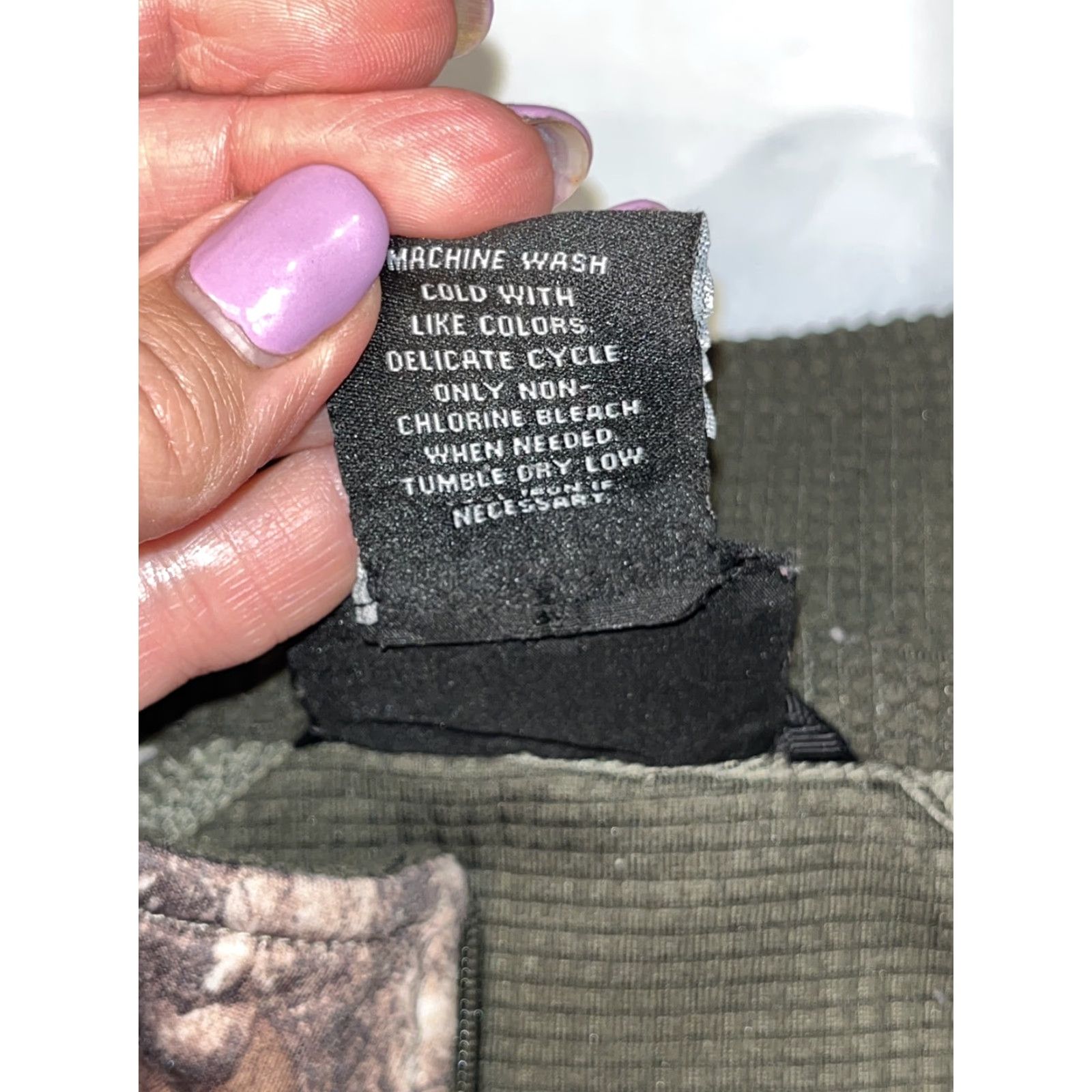 Olive Bushmaster 2XL Shirt Olive Green Thermal Knit 1/2 Zip Camo Long Sleeve Hunting Mens Shirt Size US XXL / EU 58 / 5 - 7 Thumbnail