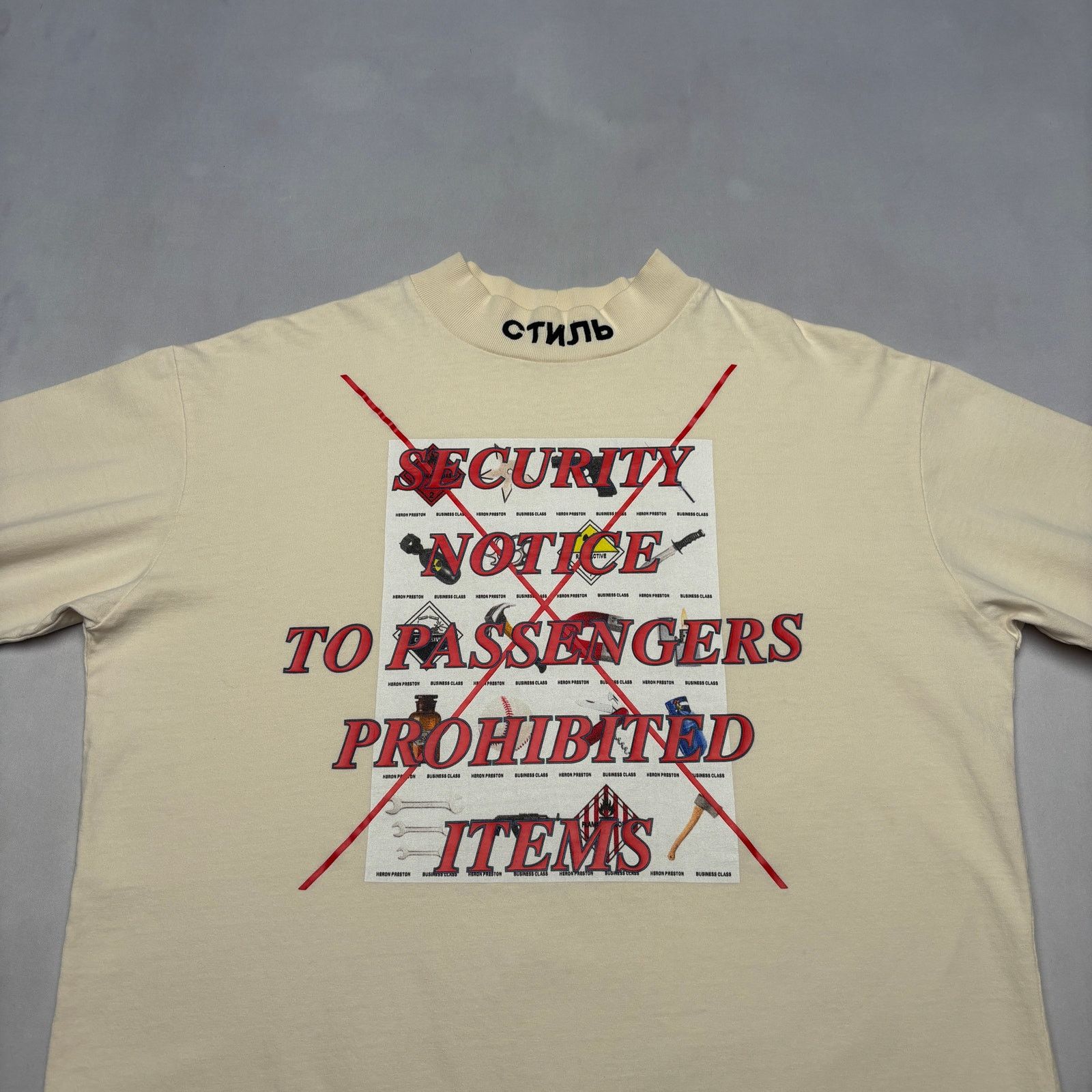 Heron Preston Heron Preston Prohibited Items Turtleneck Shirt Men's Small Size US S / EU 44-46 / 1 - 2 Thumbnail