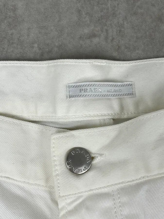 Prada SS2009 Prada White Classic Denim Jeans Size US 32 / EU 48 - 11 Thumbnail