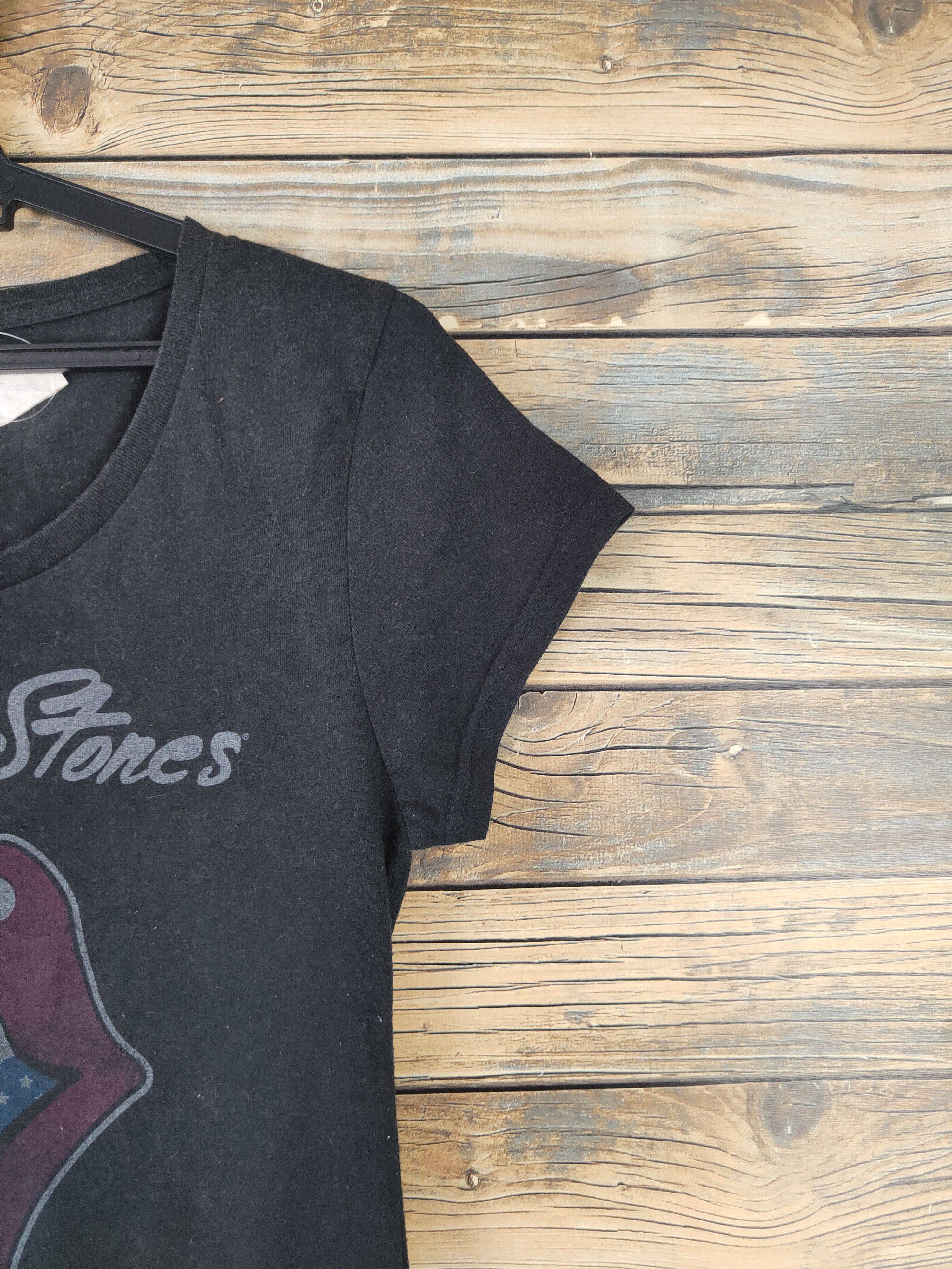 Band Tees DL The Rolling Stones Black Short Sleeve T-shirt #607 Size M / US 6-8 / IT 42-44 - 6 Thumbnail