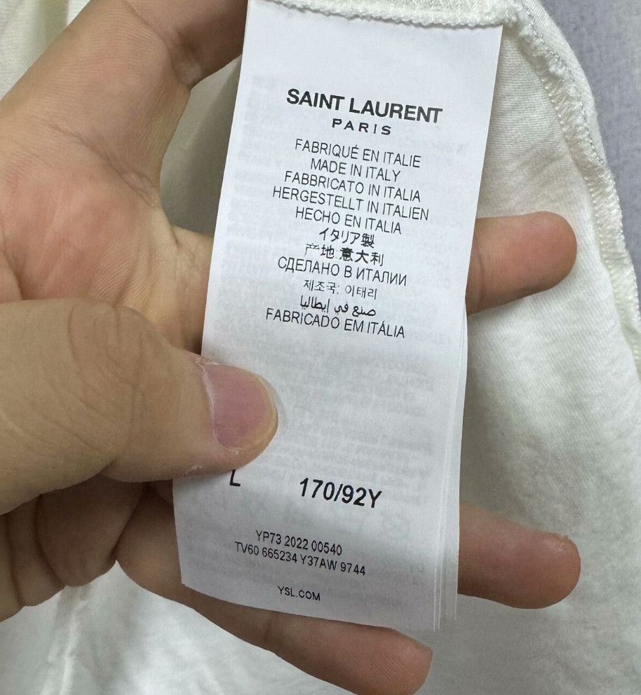 Saint Laurent Paris Saint Laurent SLP Reverse Logo T. Size US L / EU 52-54 / 3 - 5 Thumbnail
