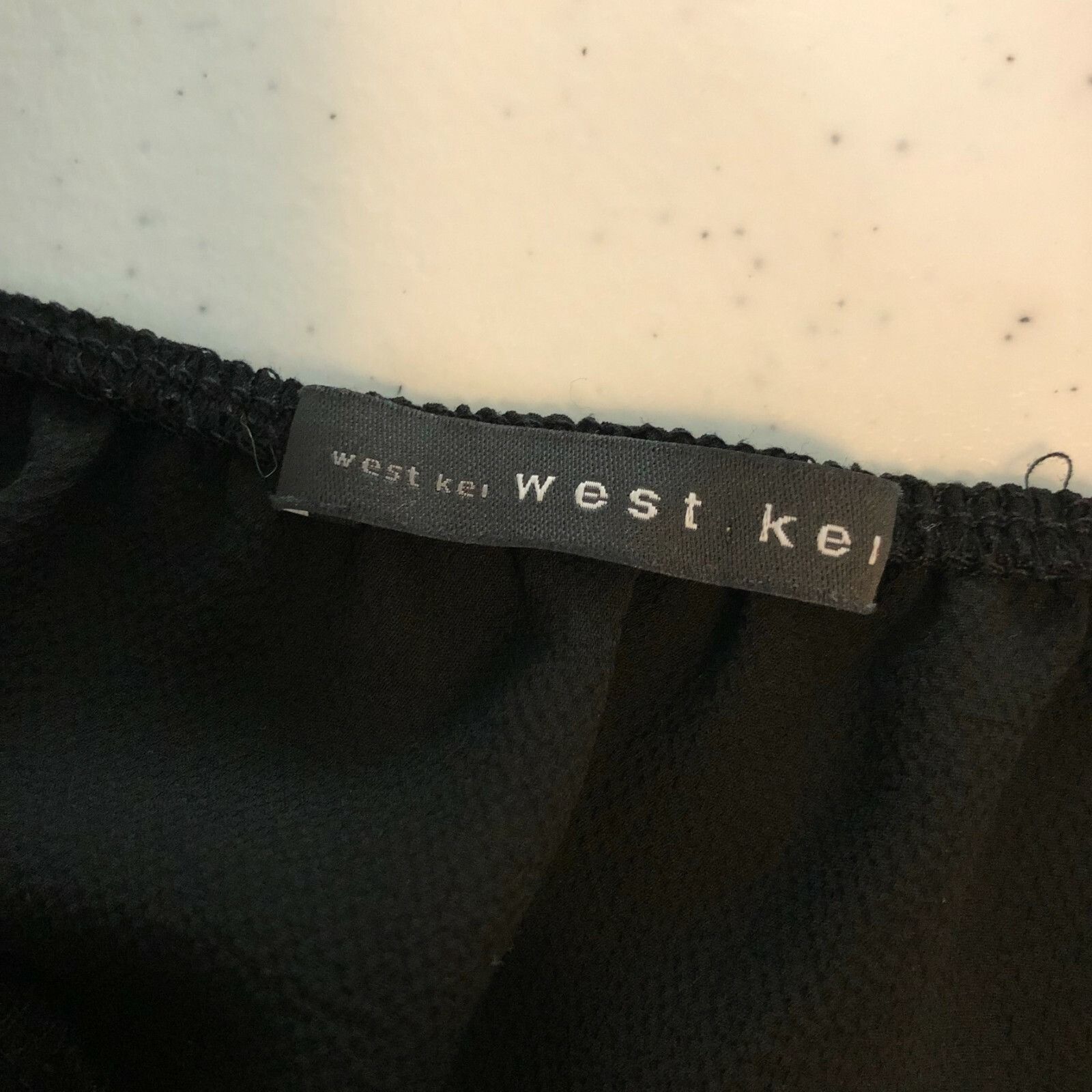 Other West Kei Womens Blouse Cold Shoulder Ruffle Flowy Black Size Size S / US 4 / IT 40 - 3 Thumbnail