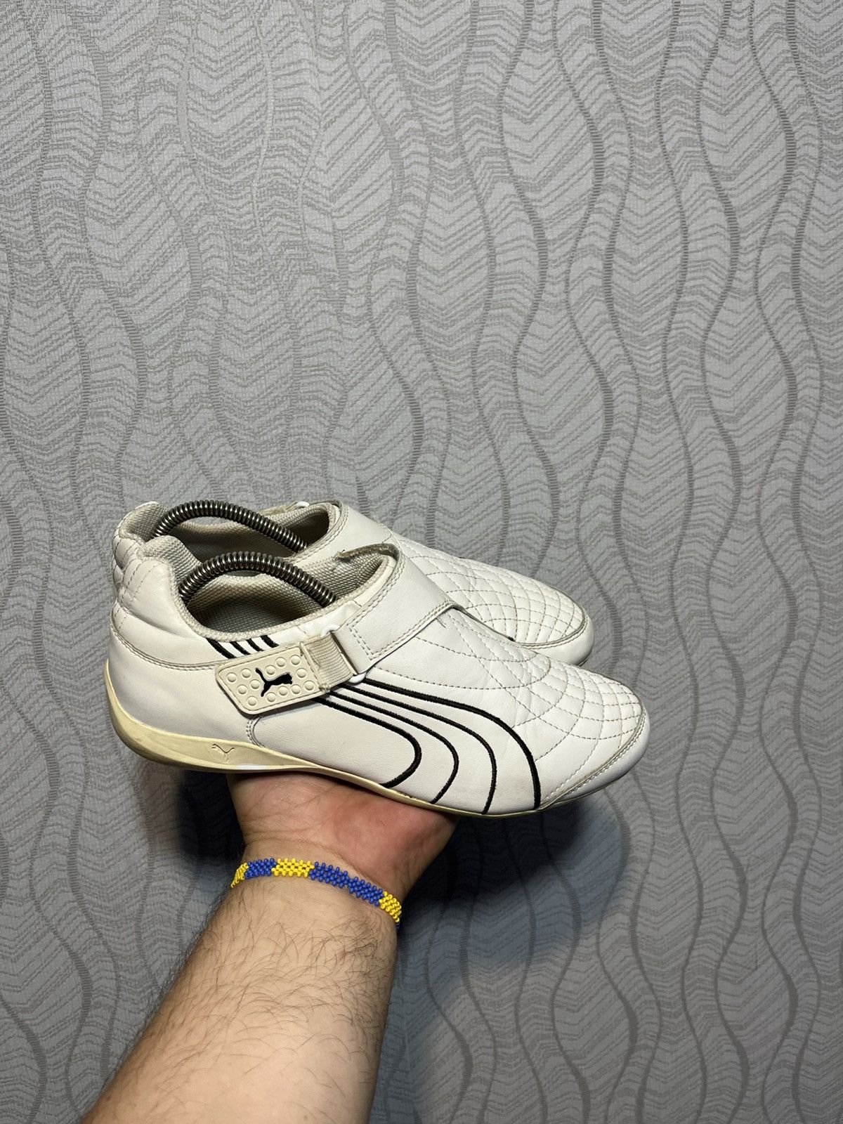 Puma × Vintage Vintage Puma Speed Cat Y2K White Leather Velcro Sneakers Size US 7 / EU 40 - 8 Thumbnail