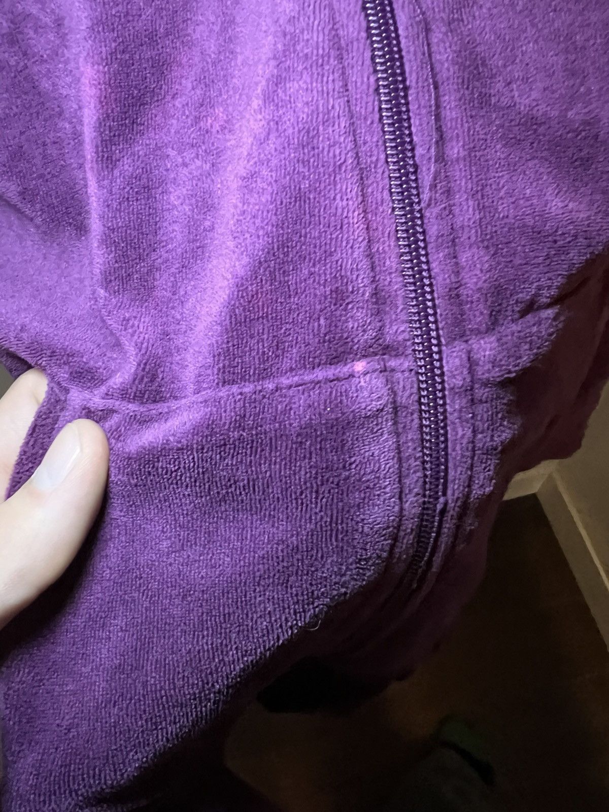 Tek Gear Vintage Tek Gear velvet zip-up hoodie Size US L / EU 52-54 / 3 - 6 Thumbnail